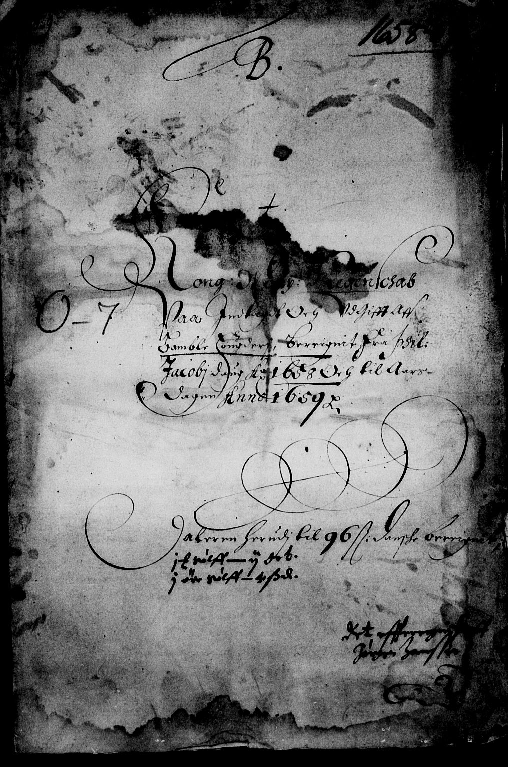 Rentekammeret inntil 1814, Reviderte regnskaper, Lensregnskaper, AV/RA-EA-5023/R/Rb/Rbp/L0045: Bratsberg len, 1657-1659