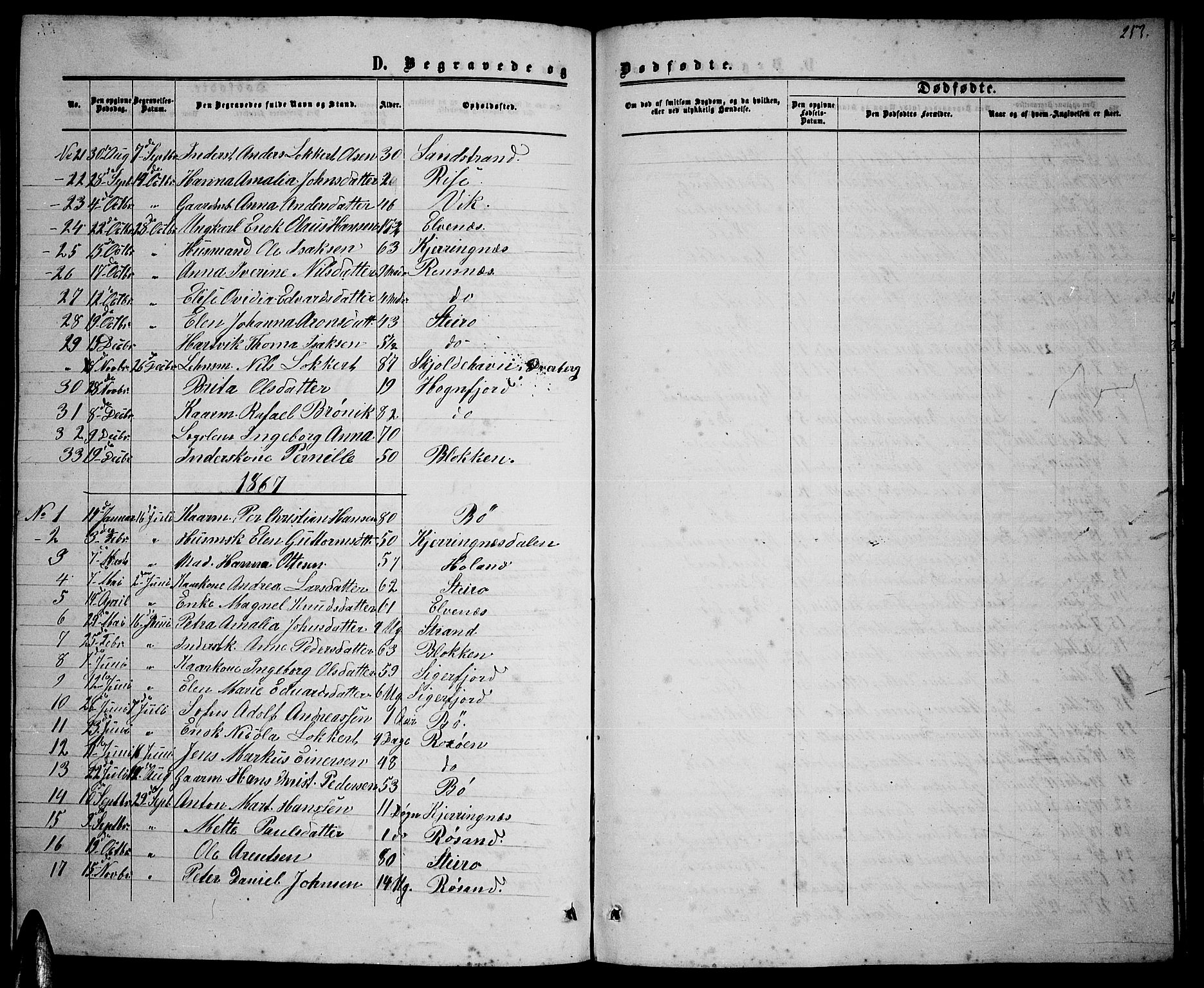 Ministerialprotokoller, klokkerbøker og fødselsregistre - Nordland, AV/SAT-A-1459/895/L1381: Klokkerbok nr. 895C03, 1864-1885, s. 253