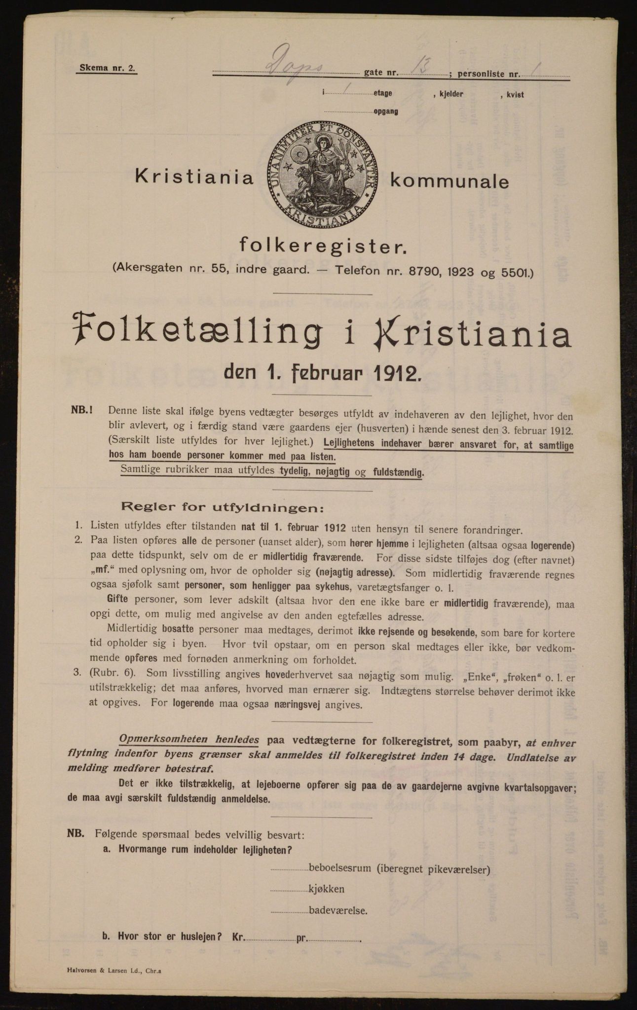 OBA, Kommunal folketelling 1.2.1912 for Kristiania, 1912, s. 15904