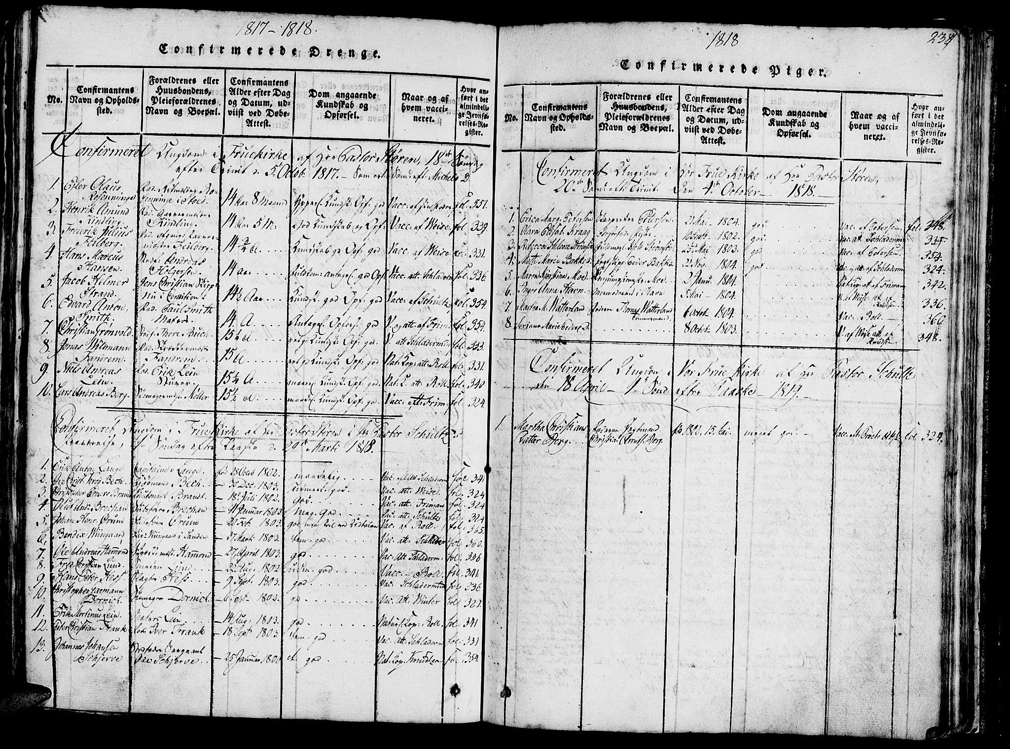 Ministerialprotokoller, klokkerbøker og fødselsregistre - Sør-Trøndelag, SAT/A-1456/602/L0135: Klokkerbok nr. 602C03, 1815-1832, s. 238a