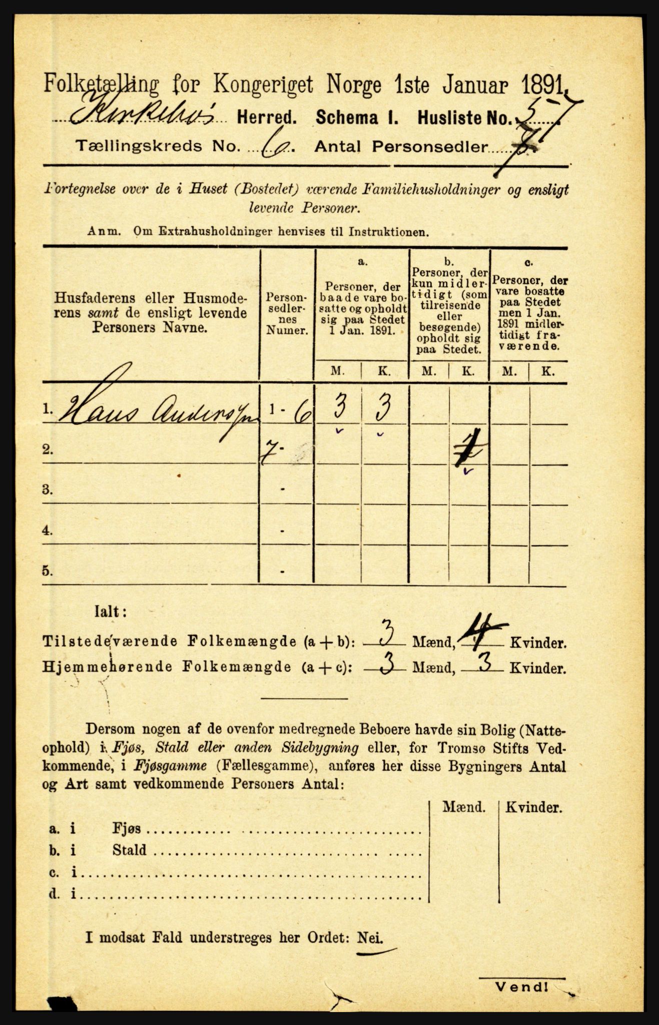 RA, Folketelling 1891 for 1416 Kyrkjebø herred, 1891, s. 1370
