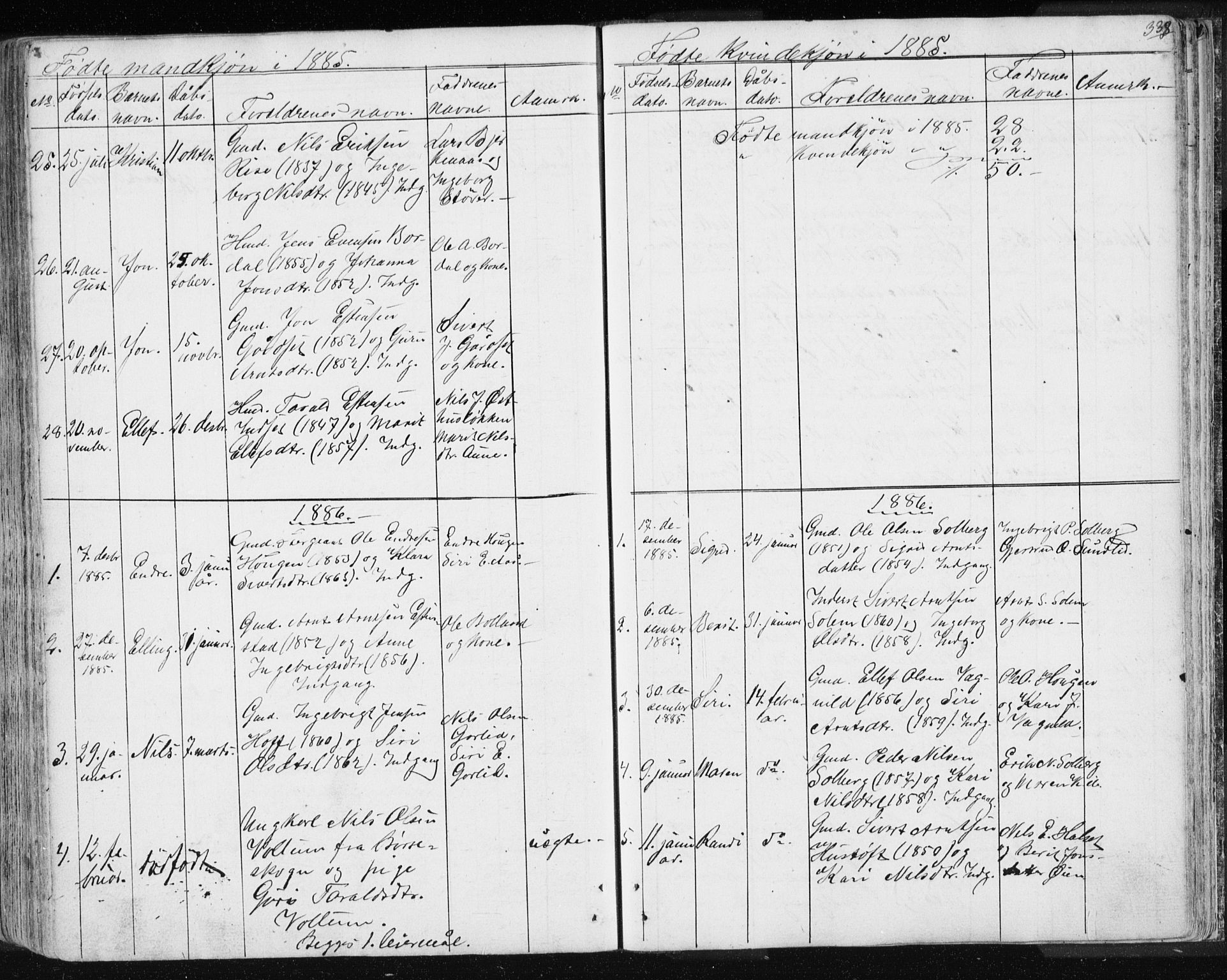 Ministerialprotokoller, klokkerbøker og fødselsregistre - Sør-Trøndelag, AV/SAT-A-1456/689/L1043: Klokkerbok nr. 689C02, 1816-1892, s. 338