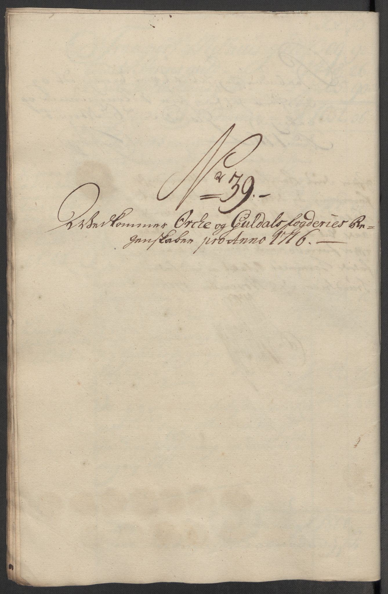 Rentekammeret inntil 1814, Reviderte regnskaper, Fogderegnskap, AV/RA-EA-4092/R60/L3968: Fogderegnskap Orkdal og Gauldal, 1716, s. 46