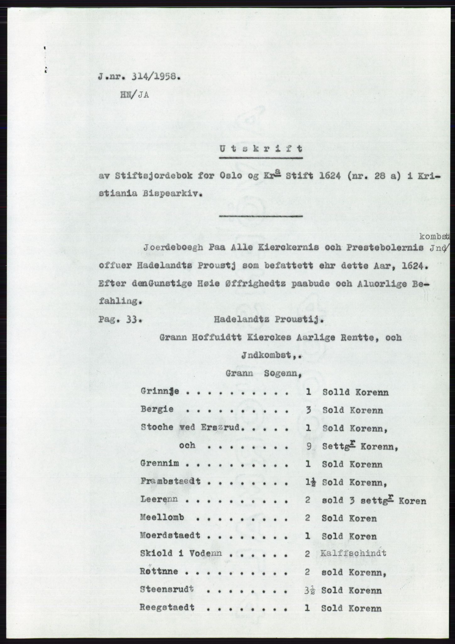 Statsarkivet i Oslo, SAO/A-10621/Z/Zd/L0008: Avskrifter, j.nr 14-1096/1958, 1958, s. 112