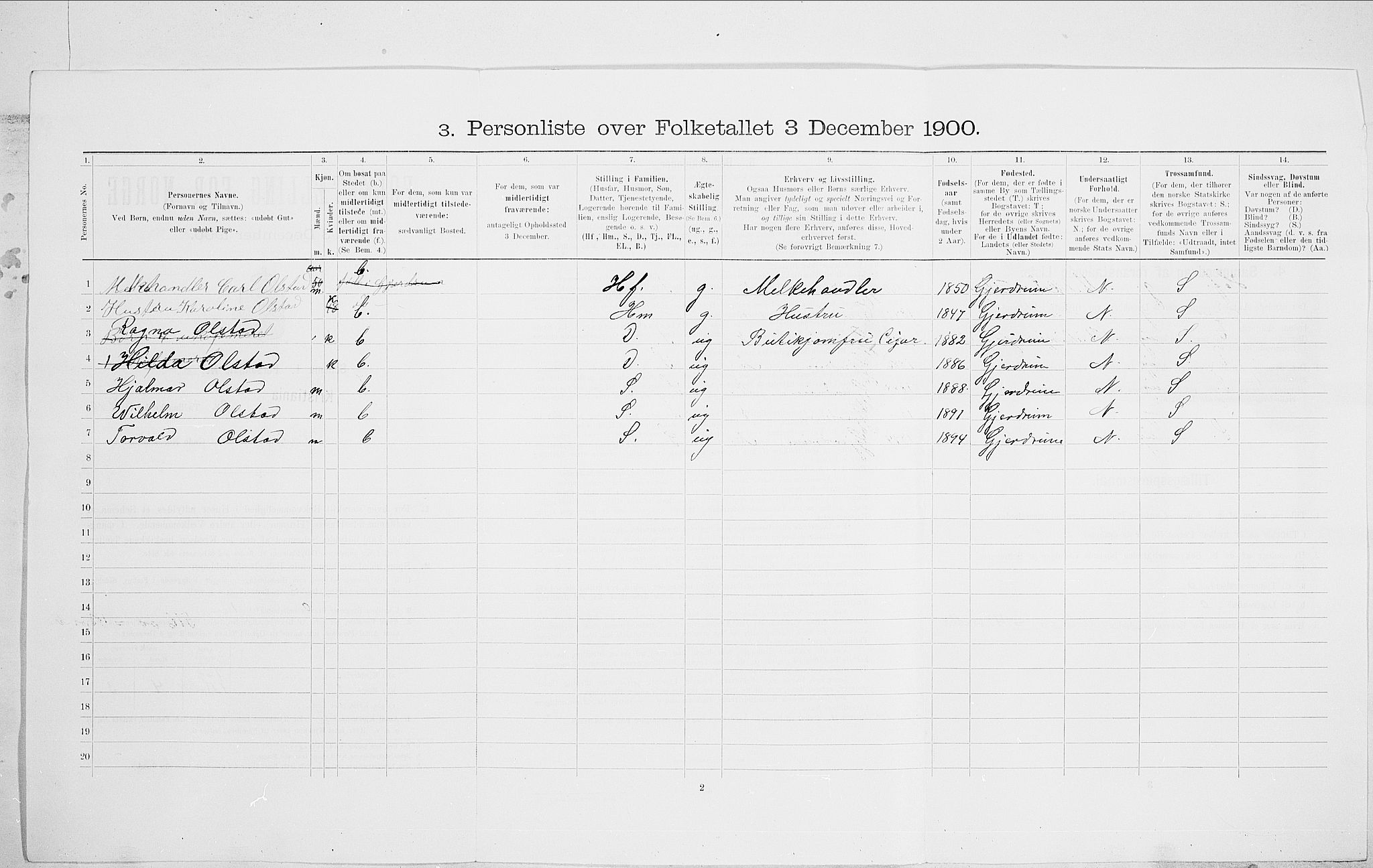 SAO, Folketelling 1900 for 0301 Kristiania kjøpstad, 1900, s. 74359