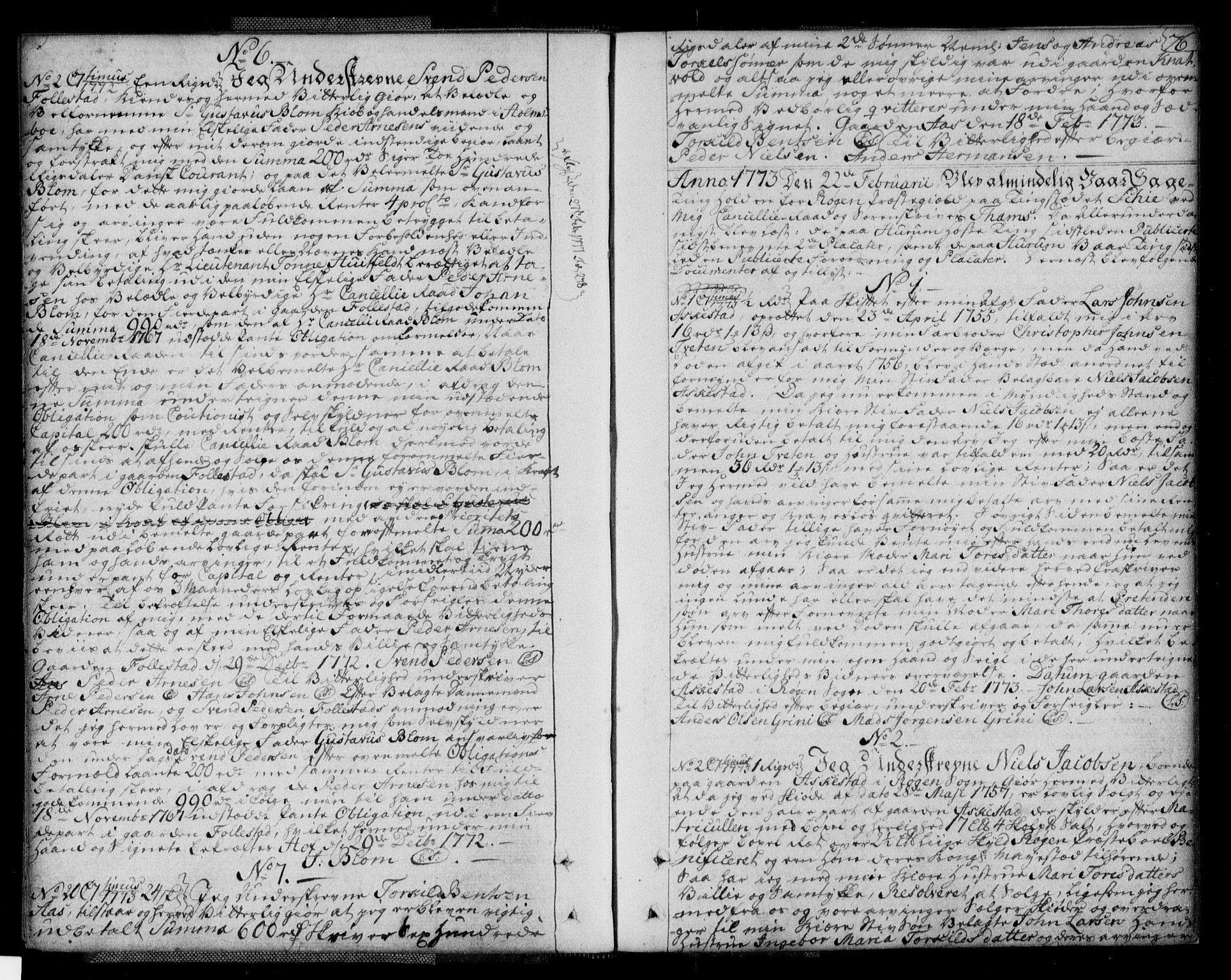 Lier, Røyken og Hurum sorenskriveri, SAKO/A-89/G/Ga/Gaa/L0004a: Pantebok nr. IVa, 1771-1779, s. 76