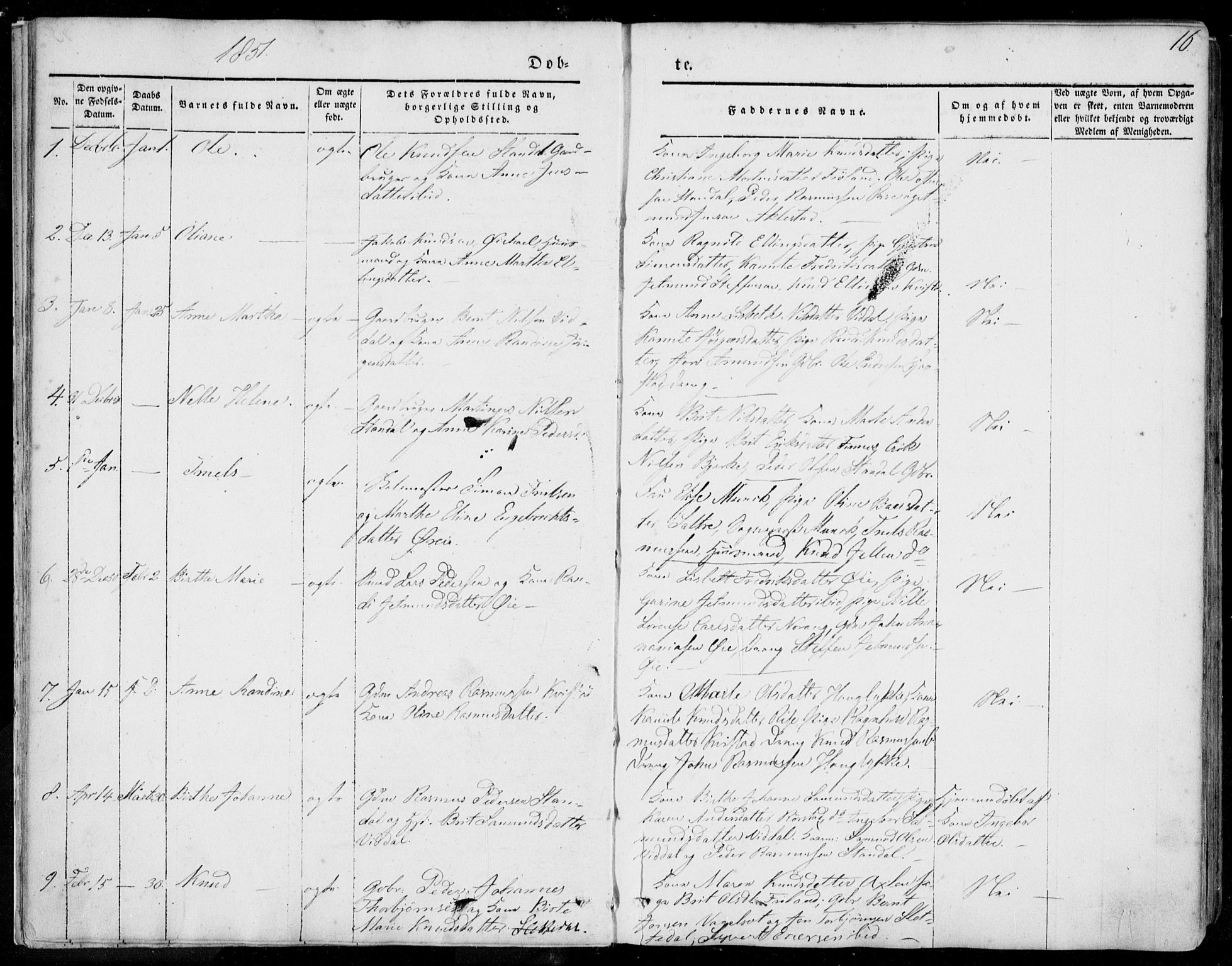 Ministerialprotokoller, klokkerbøker og fødselsregistre - Møre og Romsdal, AV/SAT-A-1454/515/L0209: Ministerialbok nr. 515A05, 1847-1868, s. 16
