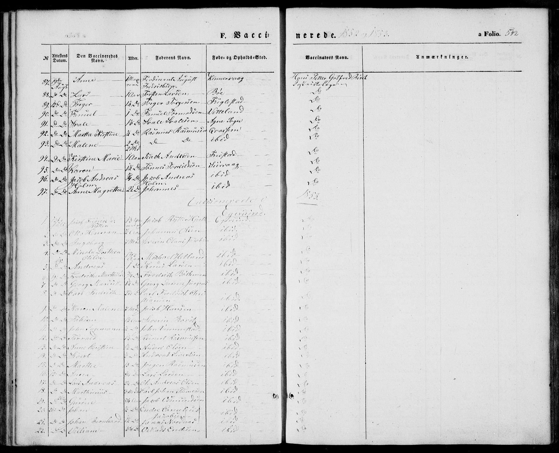 Eigersund sokneprestkontor, SAST/A-101807/S08/L0013: Ministerialbok nr. A 12.2, 1850-1865, s. 542