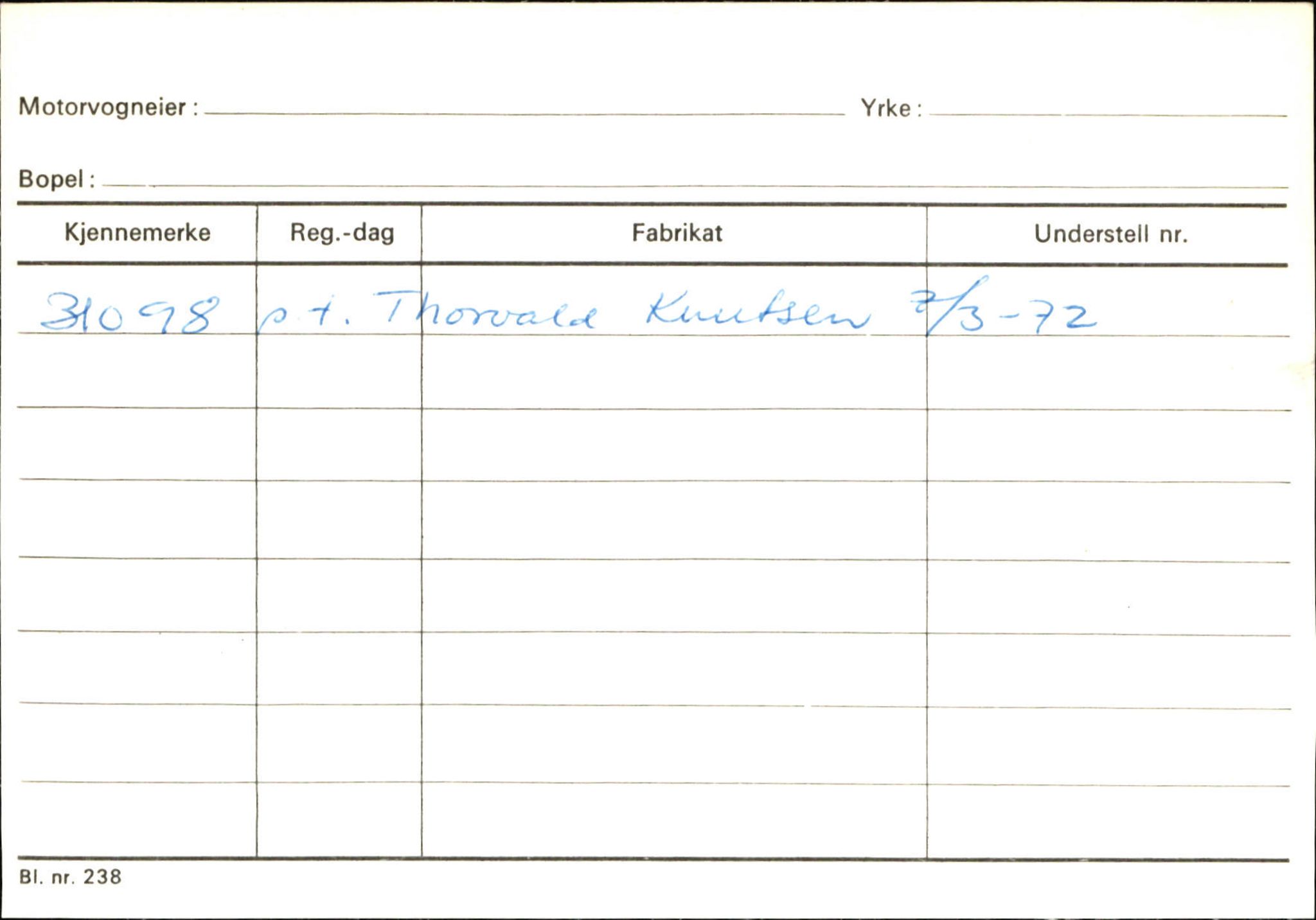 Statens vegvesen, Sogn og Fjordane vegkontor, AV/SAB-A-5301/4/F/L0144: Registerkort Vågsøy A-R, 1945-1975, s. 2109