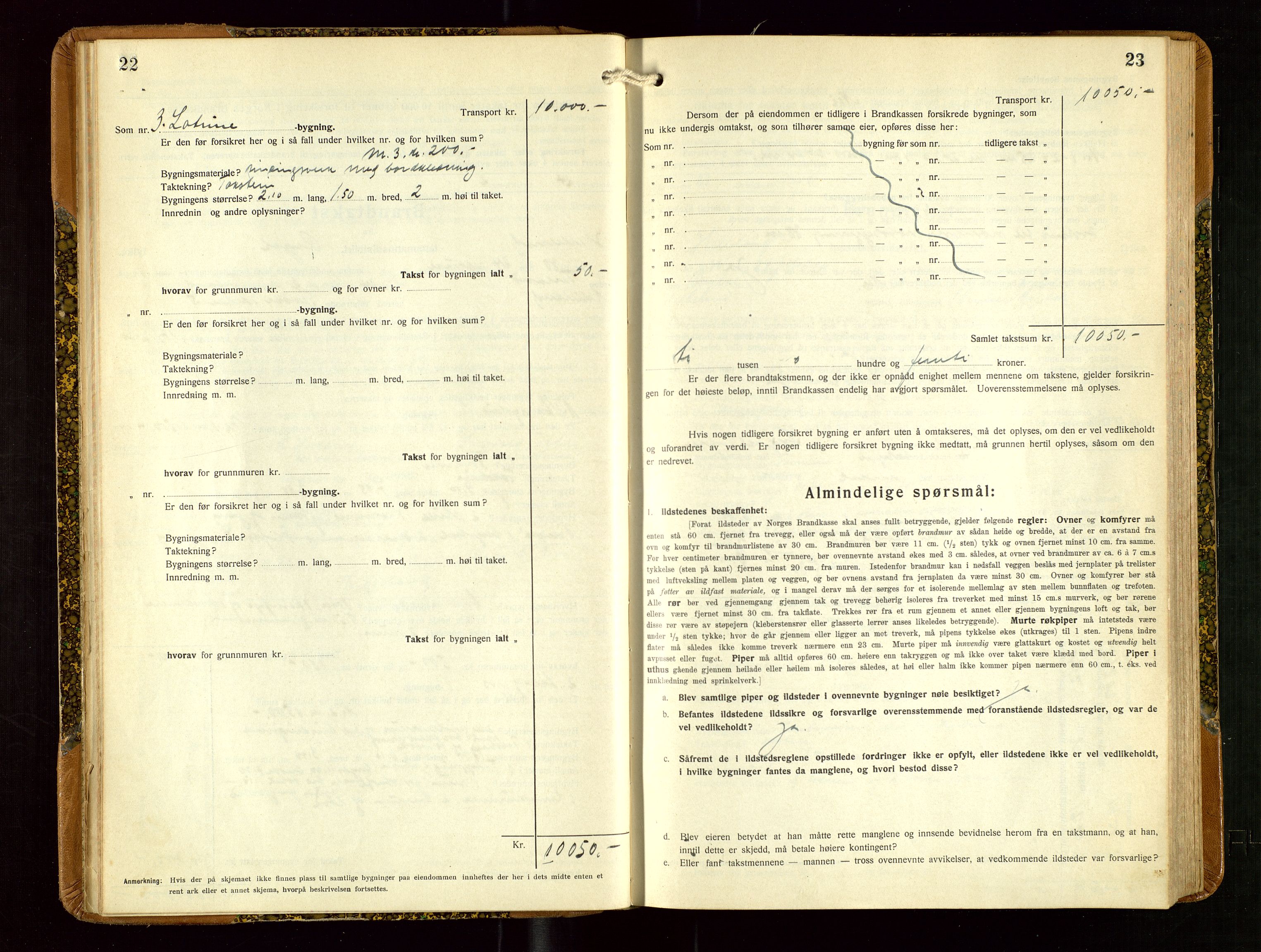 Helleland lensmannskontor, AV/SAST-A-100209/Gob/L0003: "Brandtakstprotokoll", 1930-1939, s. 22-23