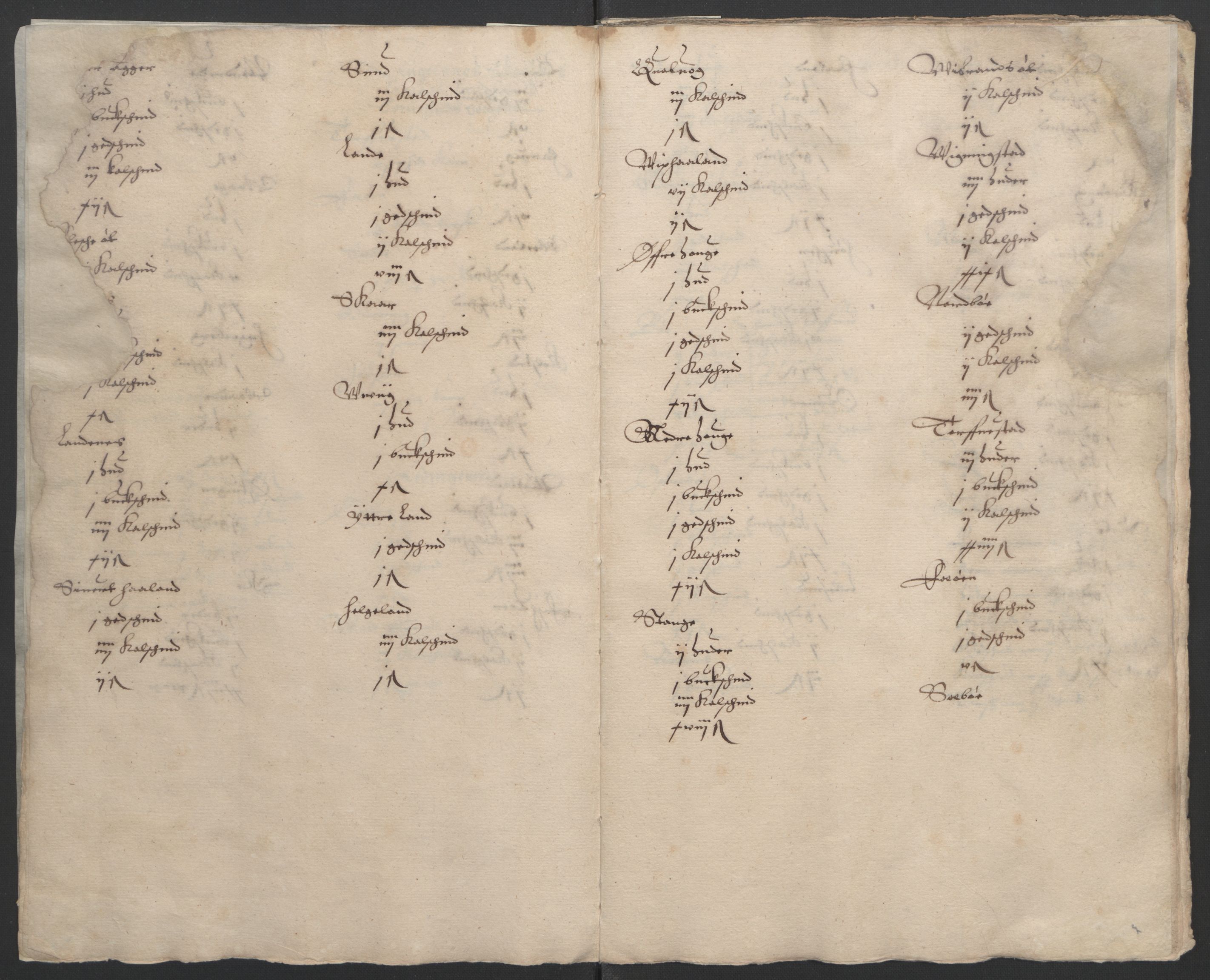 Stattholderembetet 1572-1771, RA/EA-2870/Ek/L0002/0003: Jordebøker til utlikning av garnisonsskatt 1624-1626: / Jordebøker for Stavanger len, 1624-1626, s. 9