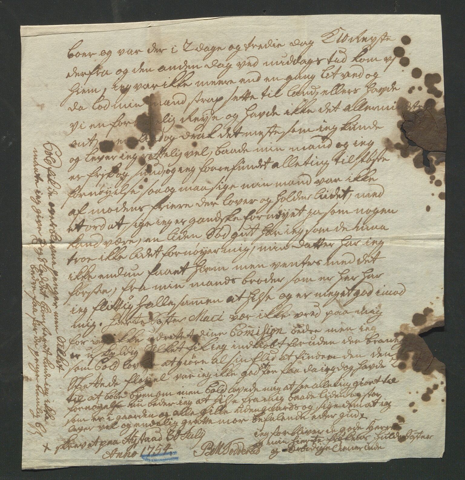 Åker i Vang, Hedmark, og familien Todderud, AV/SAH-ARK-010/E/Ea/L0001: Korrespondanse ordnet kronologisk, 1721-1772, s. 82