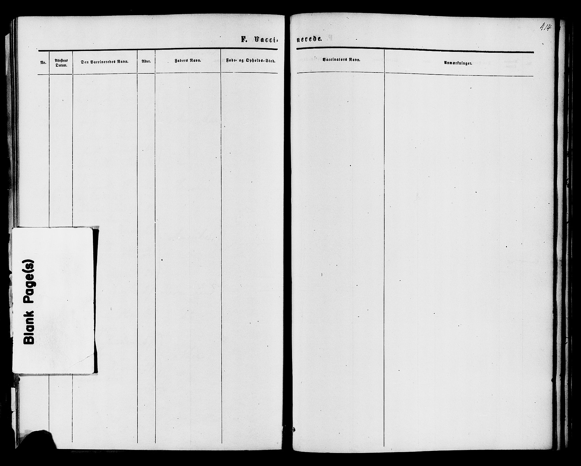 Vardal prestekontor, SAH/PREST-100/H/Ha/Haa/L0007: Ministerialbok nr. 7, 1867-1878, s. 414