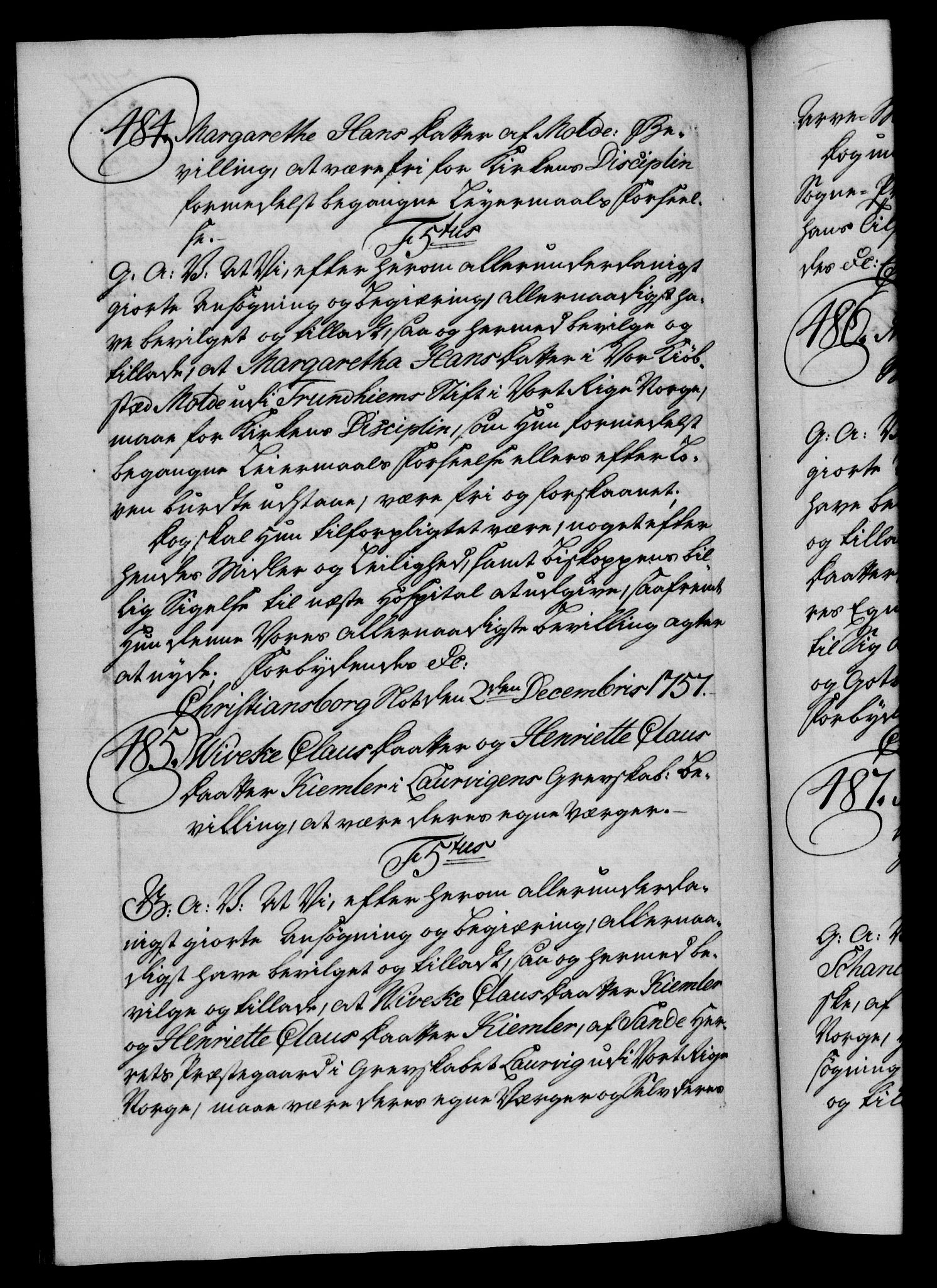 Danske Kanselli 1572-1799, AV/RA-EA-3023/F/Fc/Fca/Fcaa/L0040: Norske registre, 1757-1759, s. 247b