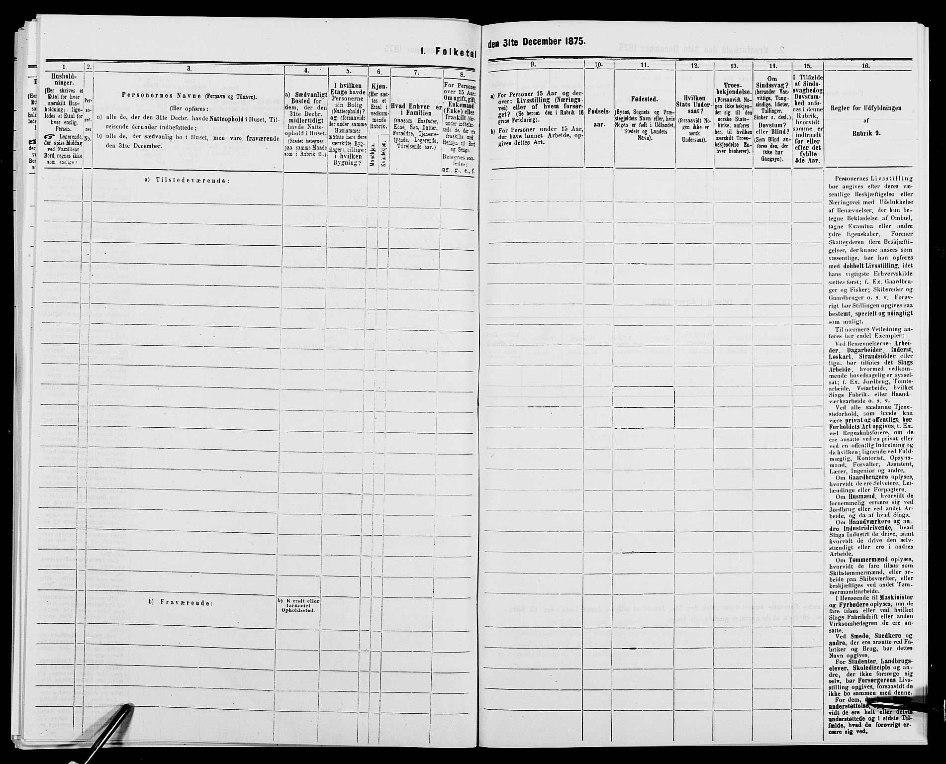 SAK, Folketelling 1875 for 0903P Arendal prestegjeld, 1875, s. 584