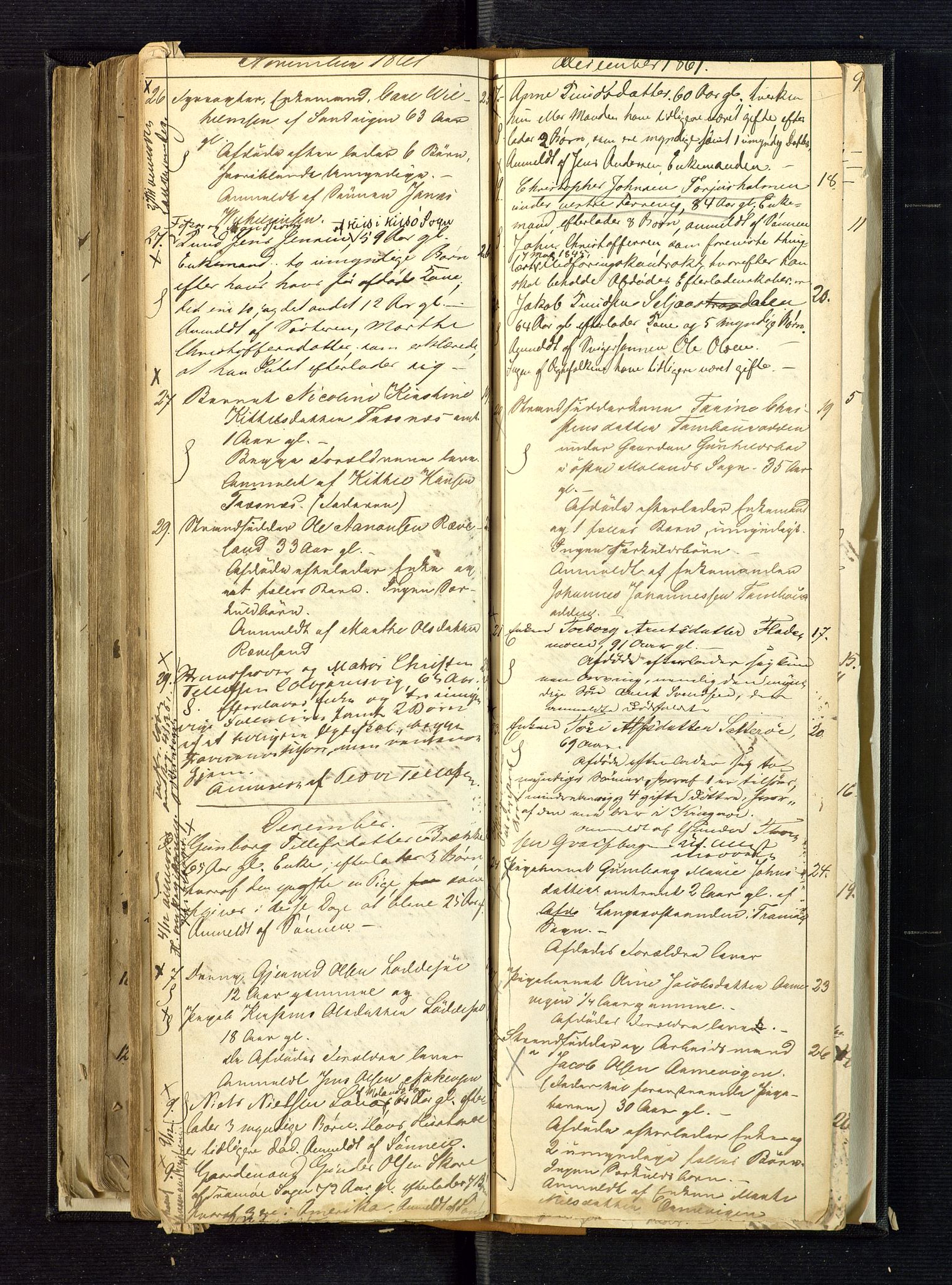 Nedenes sorenskriveri, AV/SAK-1221-0006/H/Ha/L0001: Dødsfallsfortegnelse nr 1, 1840-1863