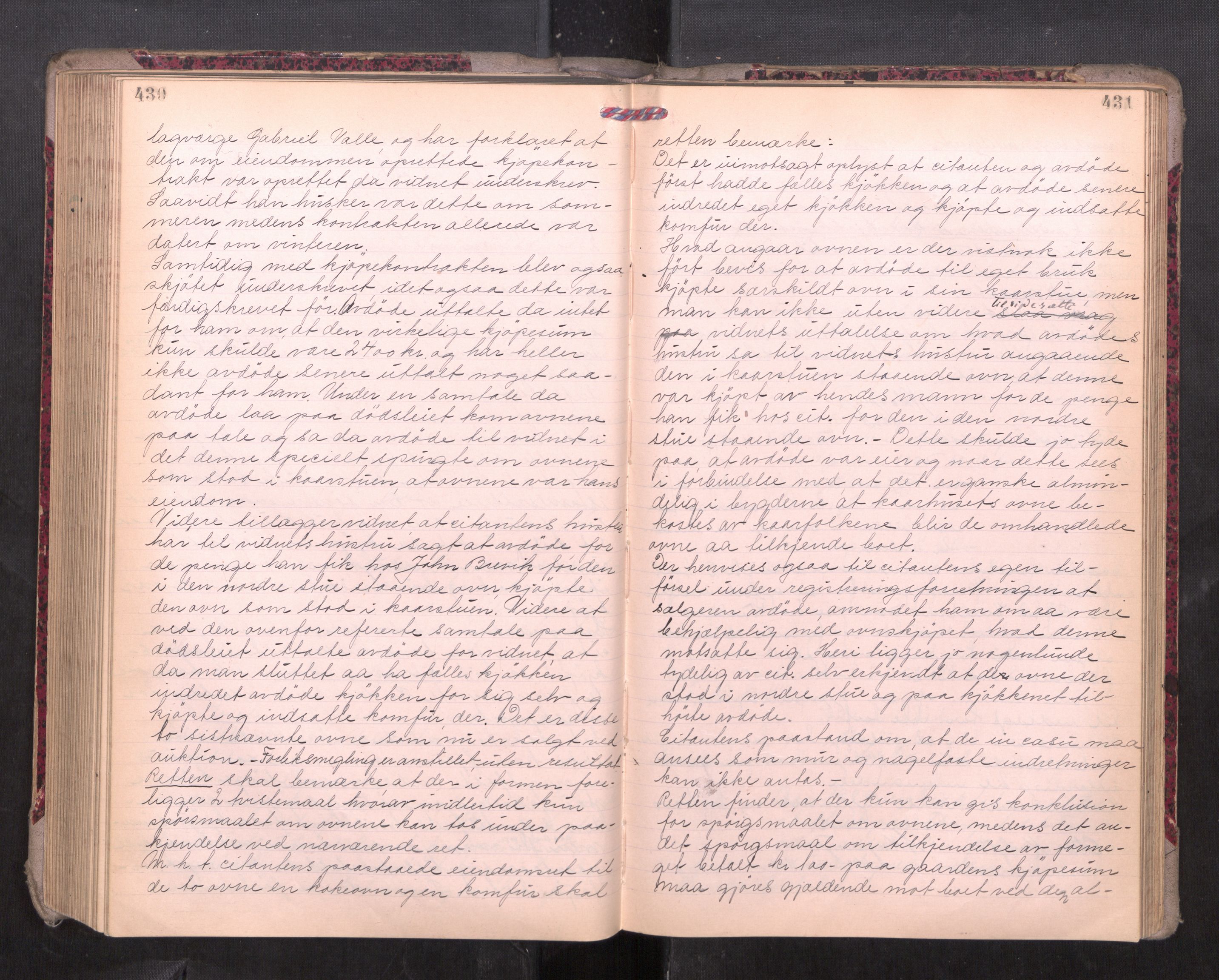 Romsdal sorenskriveri, AV/SAT-A-4149/1/3/3B/L0010: Skiftebehandlingsprotokoll, 1923-1925, s. 430-431
