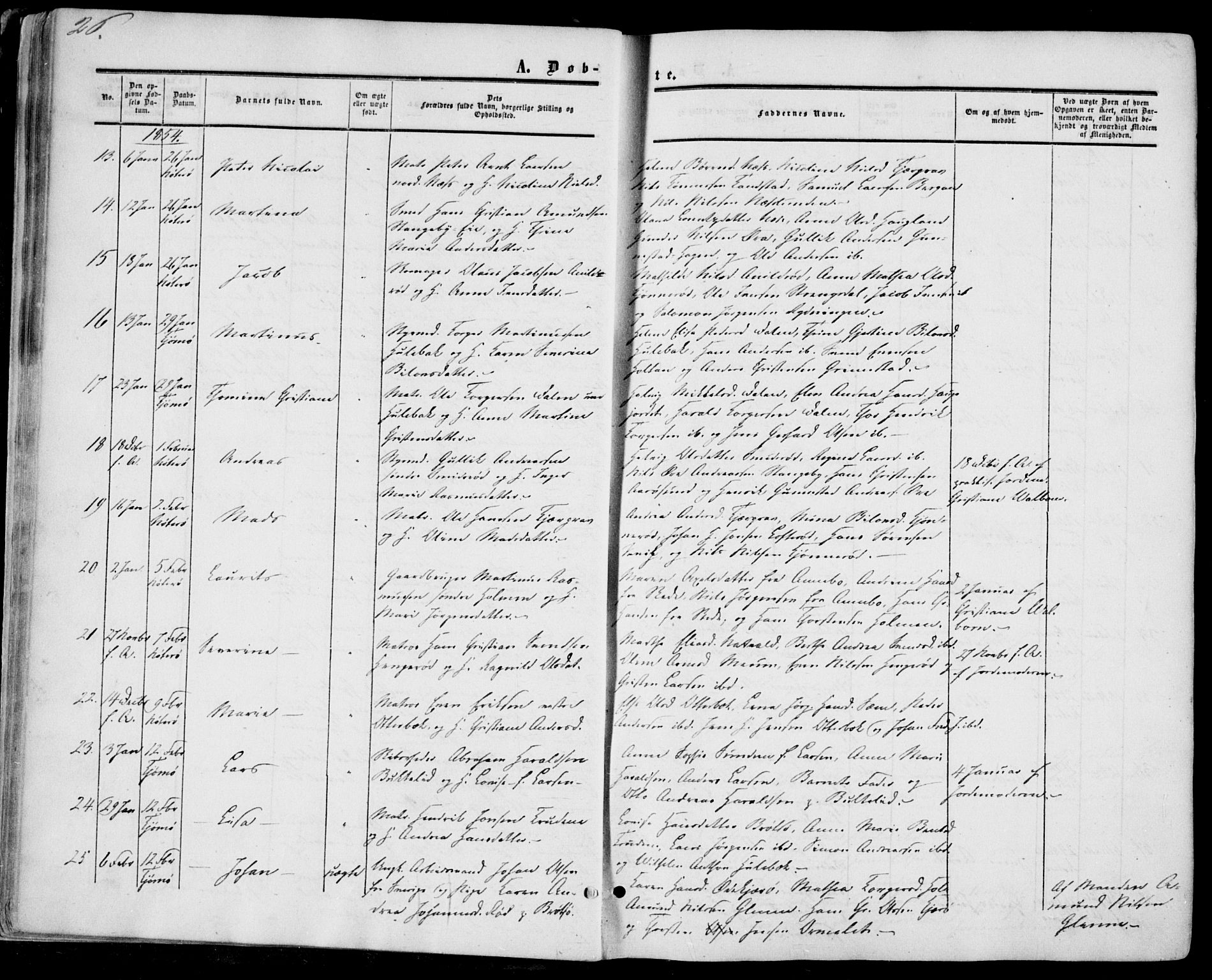 Nøtterøy kirkebøker, AV/SAKO-A-354/F/Fa/L0006: Ministerialbok nr. I 6, 1852-1864, s. 26