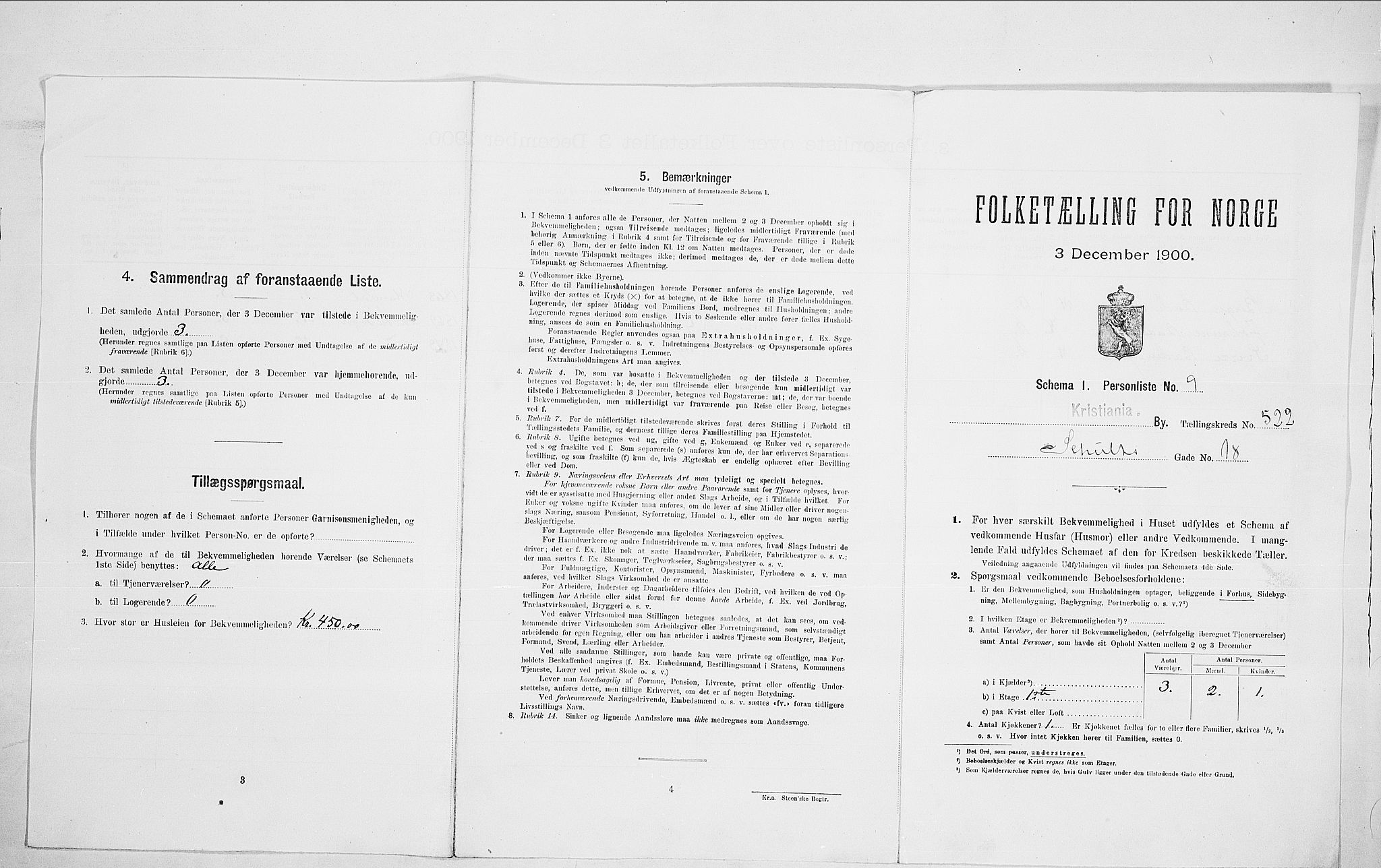 SAO, Folketelling 1900 for 0301 Kristiania kjøpstad, 1900, s. 80767