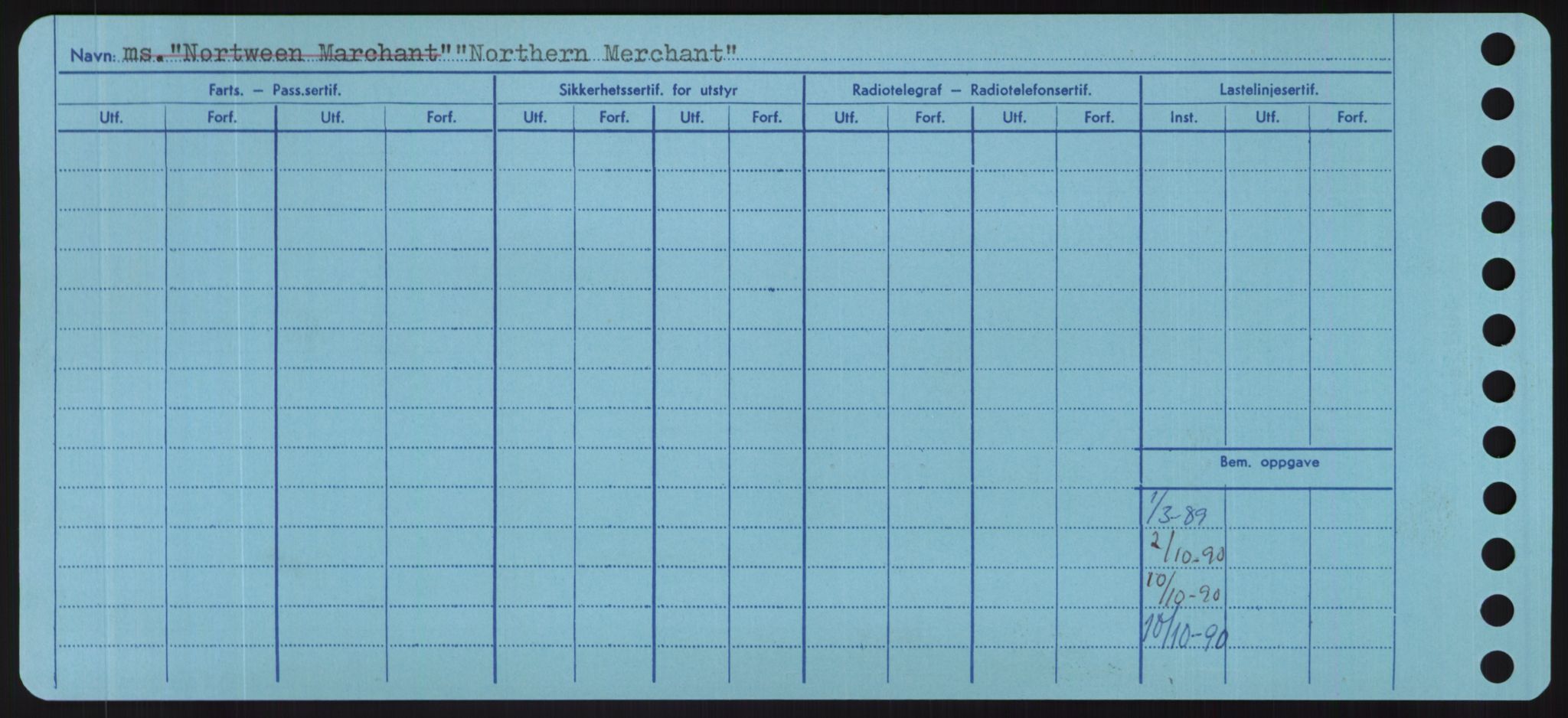 Sjøfartsdirektoratet med forløpere, Skipsmålingen, RA/S-1627/H/Hd/L0027: Fartøy, Norhop-Nør, s. 212