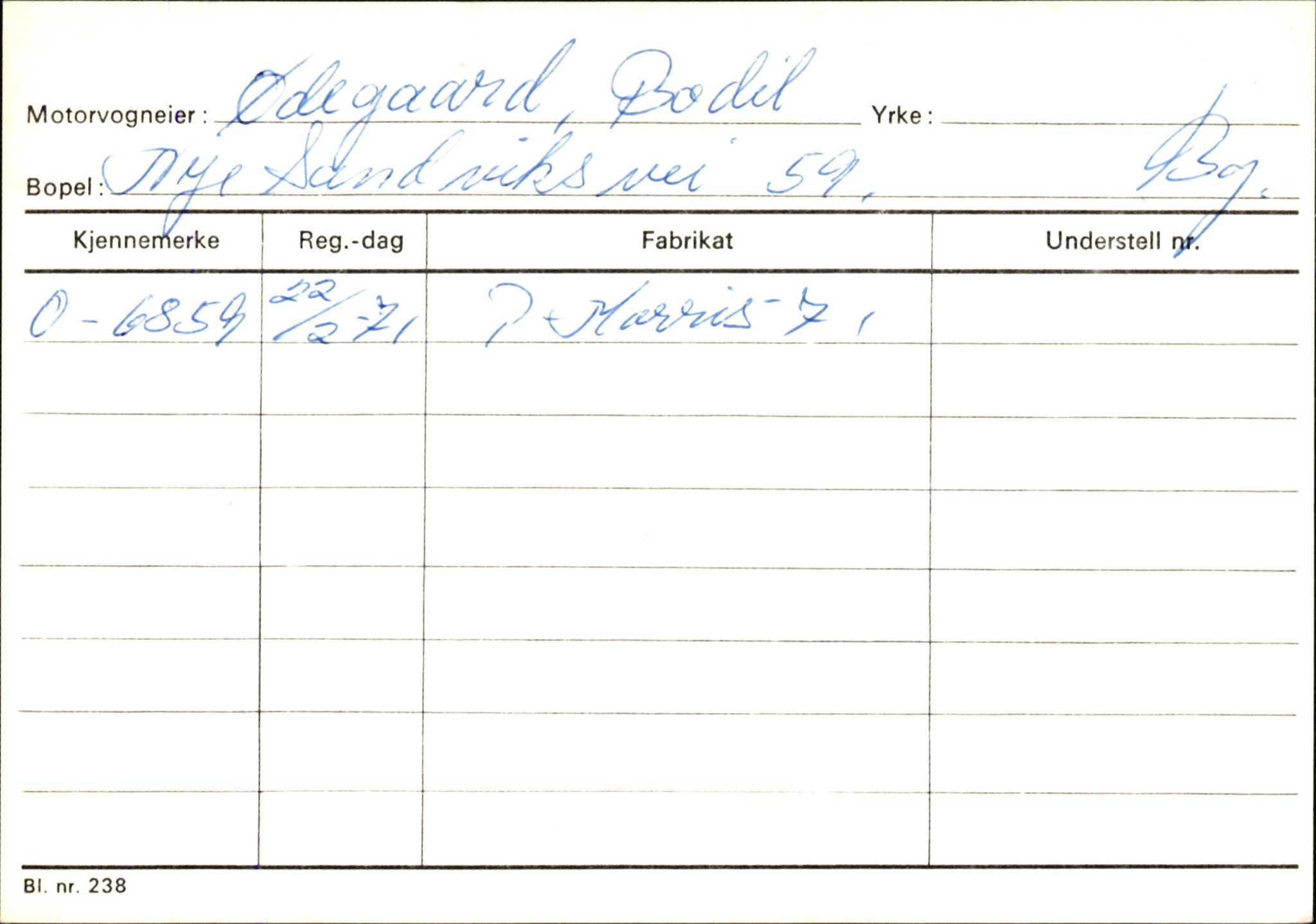 Statens vegvesen, Hordaland vegkontor, AV/SAB-A-5201/2/Hb/L0037: O-eierkort W-P, 1920-1971, s. 1032