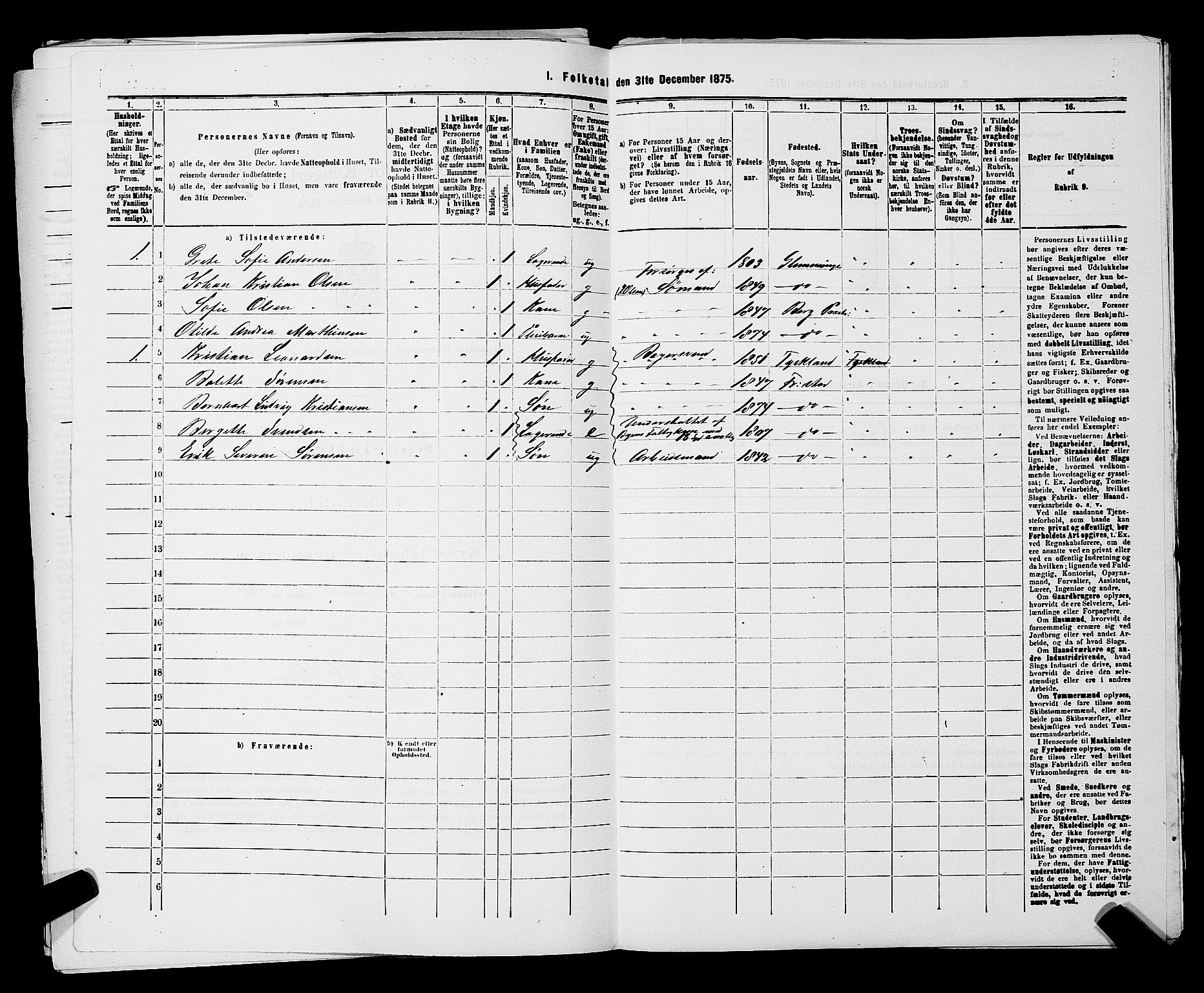 RA, Folketelling 1875 for 0103B Fredrikstad prestegjeld, Fredrikstad kjøpstad, 1875, s. 930