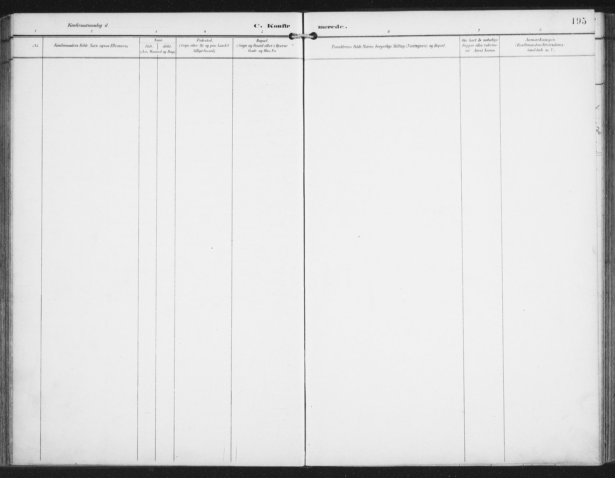 Ministerialprotokoller, klokkerbøker og fødselsregistre - Nordland, SAT/A-1459/876/L1098: Ministerialbok nr. 876A04, 1896-1915, s. 195