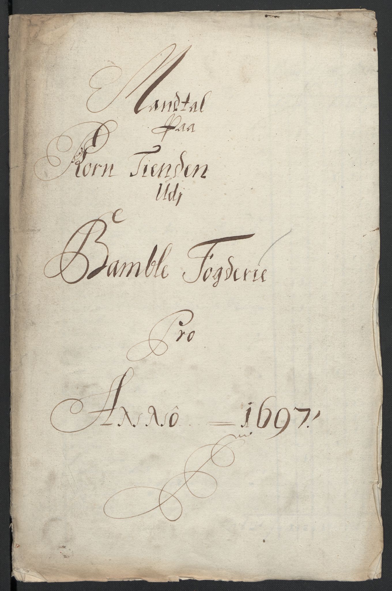 Rentekammeret inntil 1814, Reviderte regnskaper, Fogderegnskap, RA/EA-4092/R36/L2097: Fogderegnskap Øvre og Nedre Telemark og Bamble, 1697, s. 32