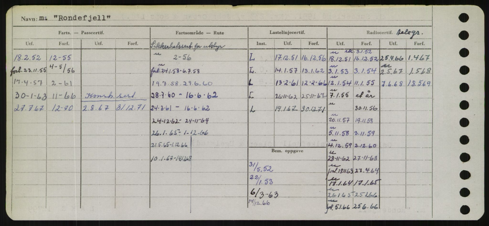 Sjøfartsdirektoratet med forløpere, Skipsmålingen, RA/S-1627/H/Hd/L0031: Fartøy, Rju-Sam, s. 140