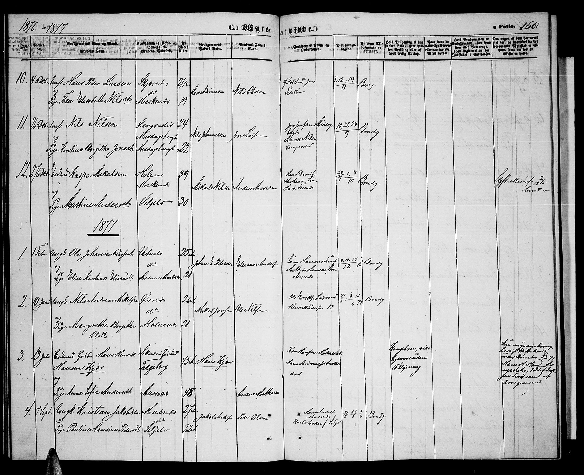 Balsfjord sokneprestembete, AV/SATØ-S-1303/G/Ga/L0006klokker: Klokkerbok nr. 6, 1863-1878, s. 168