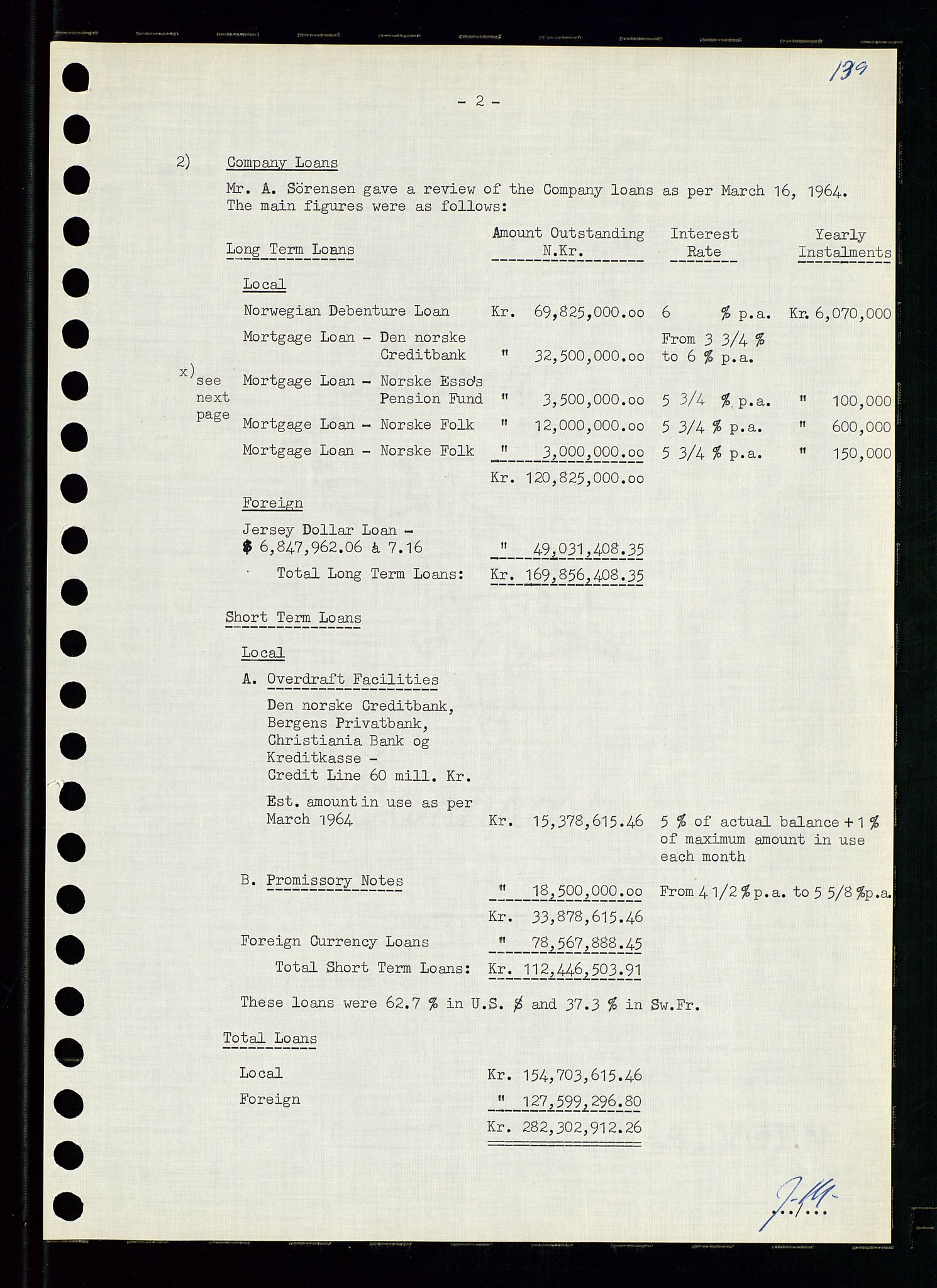 Pa 0982 - Esso Norge A/S, SAST/A-100448/A/Aa/L0001/0004: Den administrerende direksjon Board minutes (styrereferater) / Den administrerende direksjon Board minutes (styrereferater), 1963-1964, s. 123