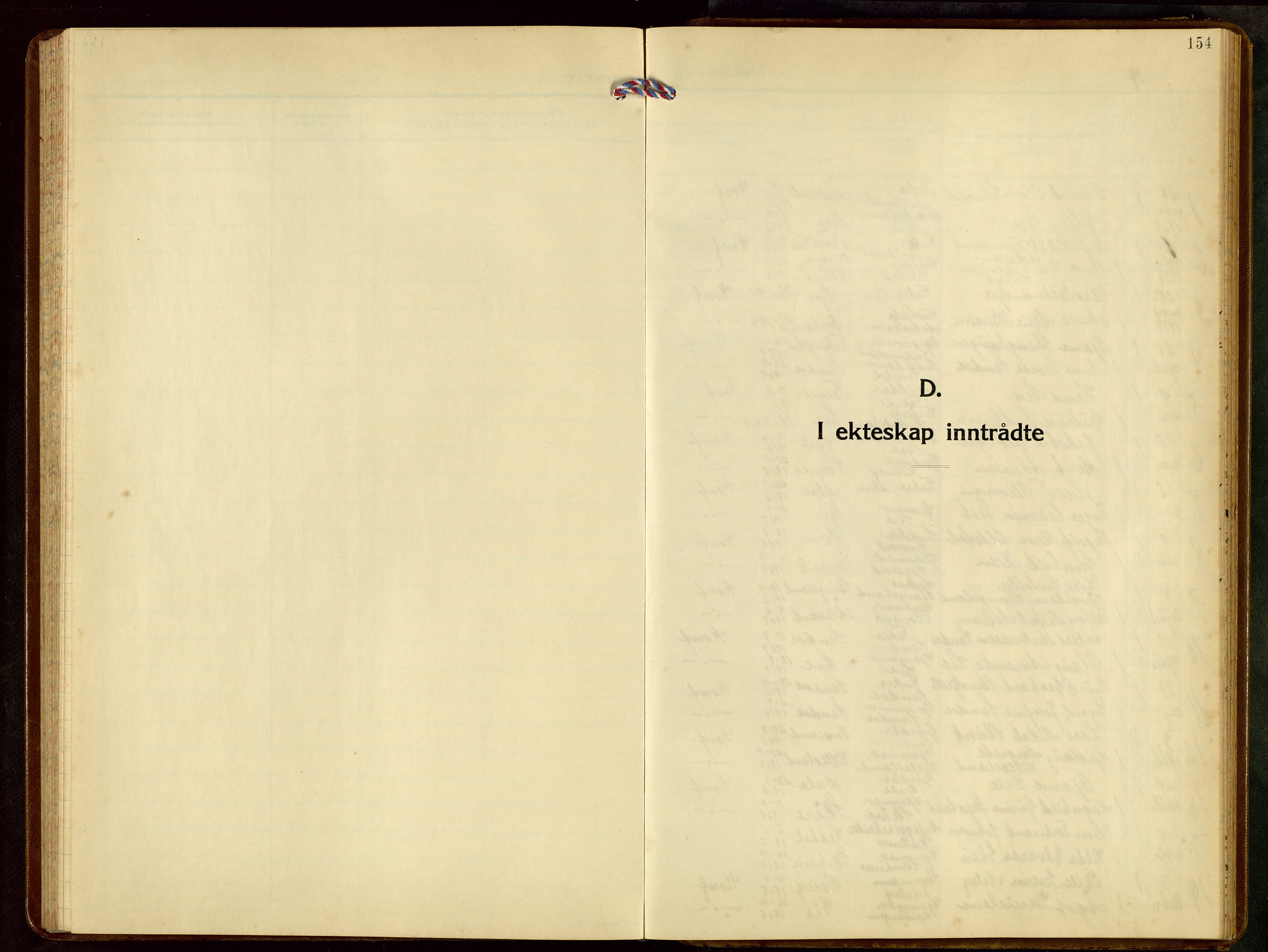 Skudenes sokneprestkontor, AV/SAST-A -101849/H/Ha/Hab/L0013: Klokkerbok nr. B 13, 1937-1954, s. 154