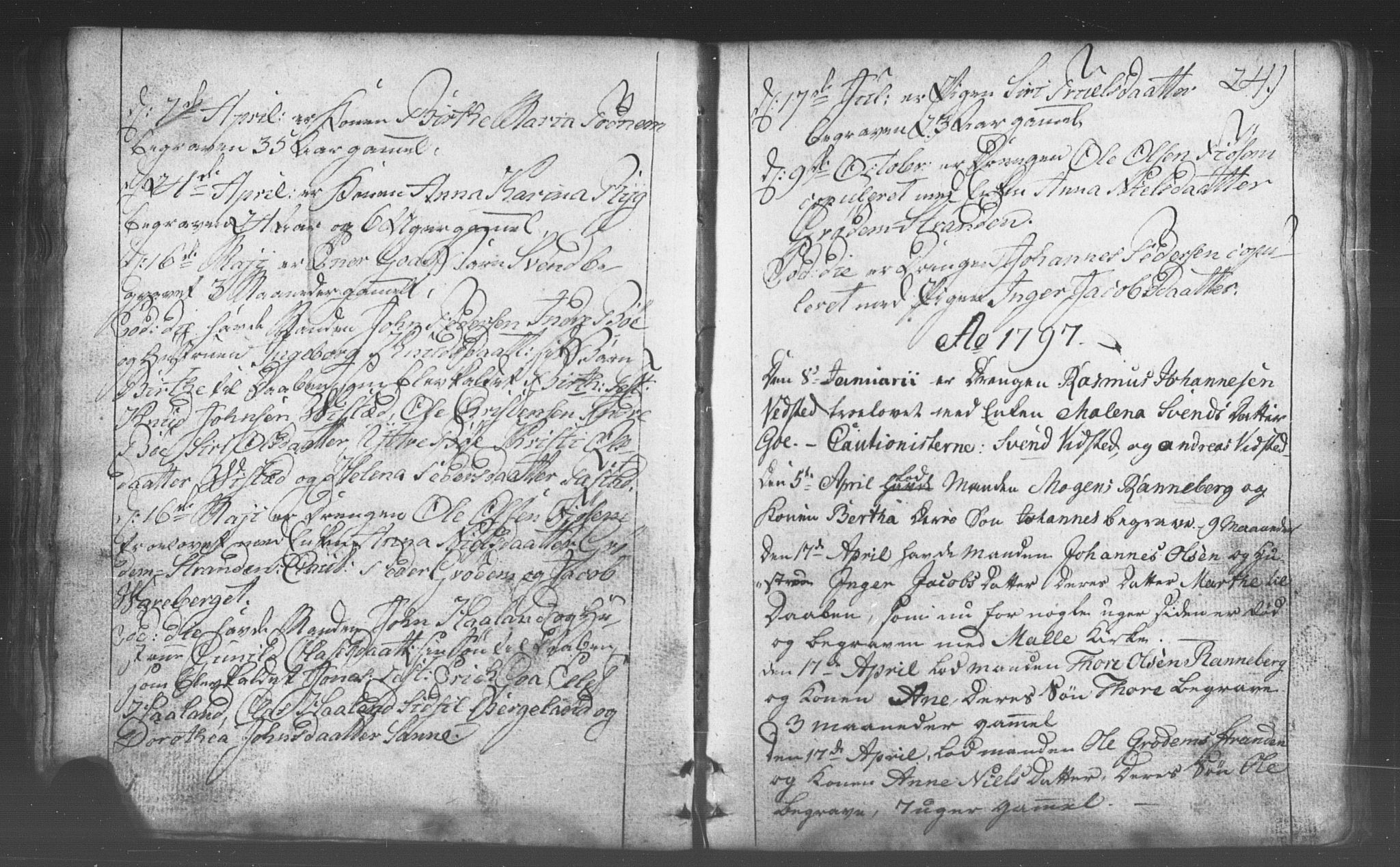 Domkirken sokneprestkontor, AV/SAST-A-101812/001/30/30BB/L0006: Klokkerbok nr. B 6, 1783-1815, s. 24