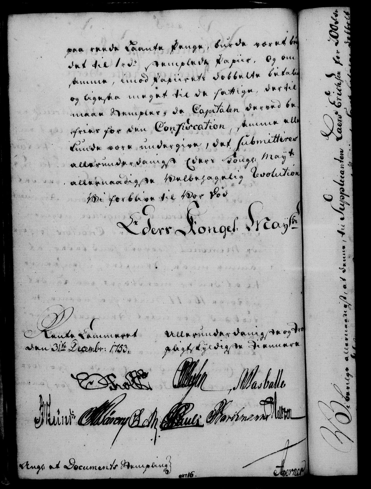 Rentekammeret, Kammerkanselliet, AV/RA-EA-3111/G/Gf/Gfa/L0036: Norsk relasjons- og resolusjonsprotokoll (merket RK 52.36), 1754, s. 56