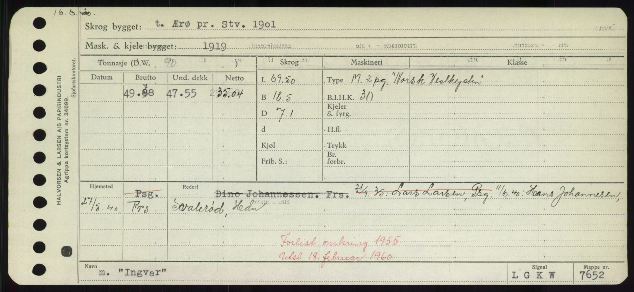 Sjøfartsdirektoratet med forløpere, Skipsmålingen, RA/S-1627/H/Hd/L0018: Fartøy, I, s. 195