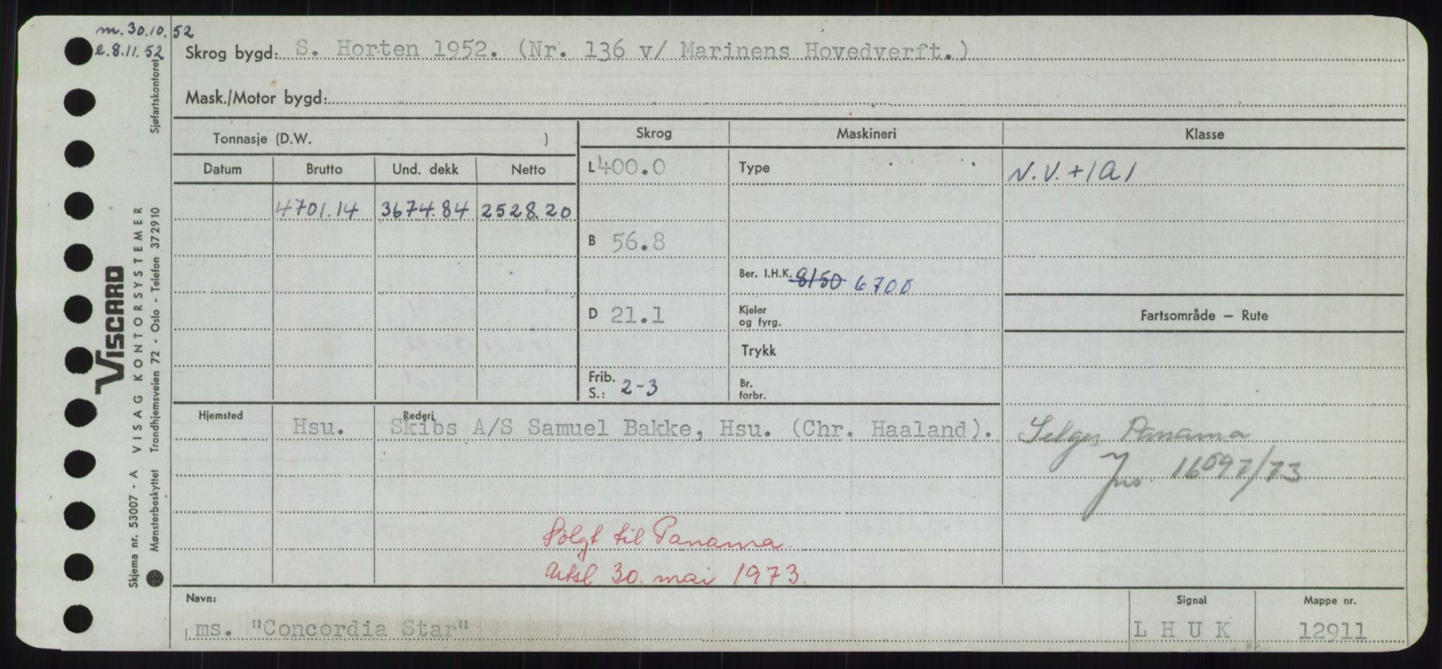 Sjøfartsdirektoratet med forløpere, Skipsmålingen, AV/RA-S-1627/H/Hd/L0008: Fartøy, C-D, s. 171