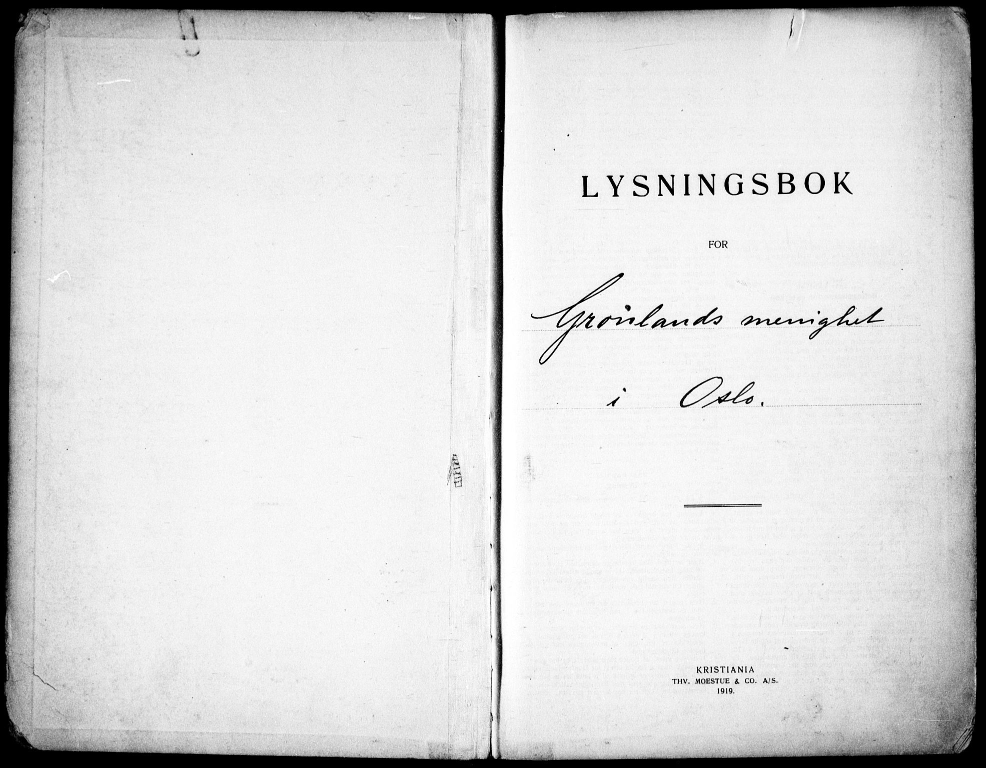 Grønland prestekontor Kirkebøker, SAO/A-10848/H/Ha/L0003: Lysningsprotokoll nr. 3, 1929-1939