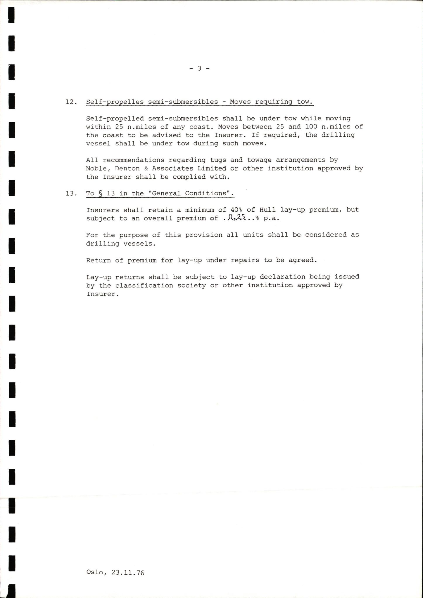 Pa 1503 - Stavanger Drilling AS, AV/SAST-A-101906/2/E/Ec/Eca/L0009: Forsikring, 1975-1980