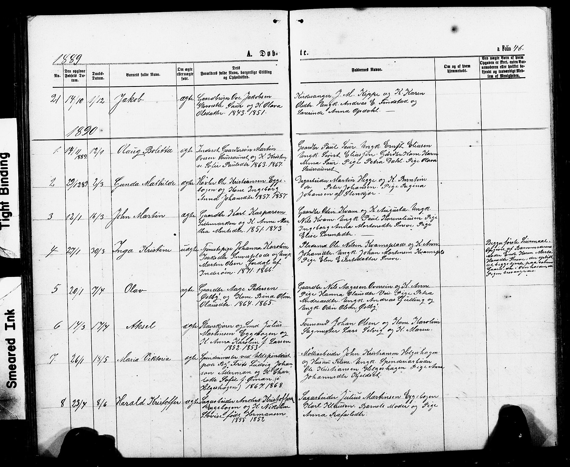 Ministerialprotokoller, klokkerbøker og fødselsregistre - Nord-Trøndelag, SAT/A-1458/740/L0380: Klokkerbok nr. 740C01, 1868-1902, s. 46