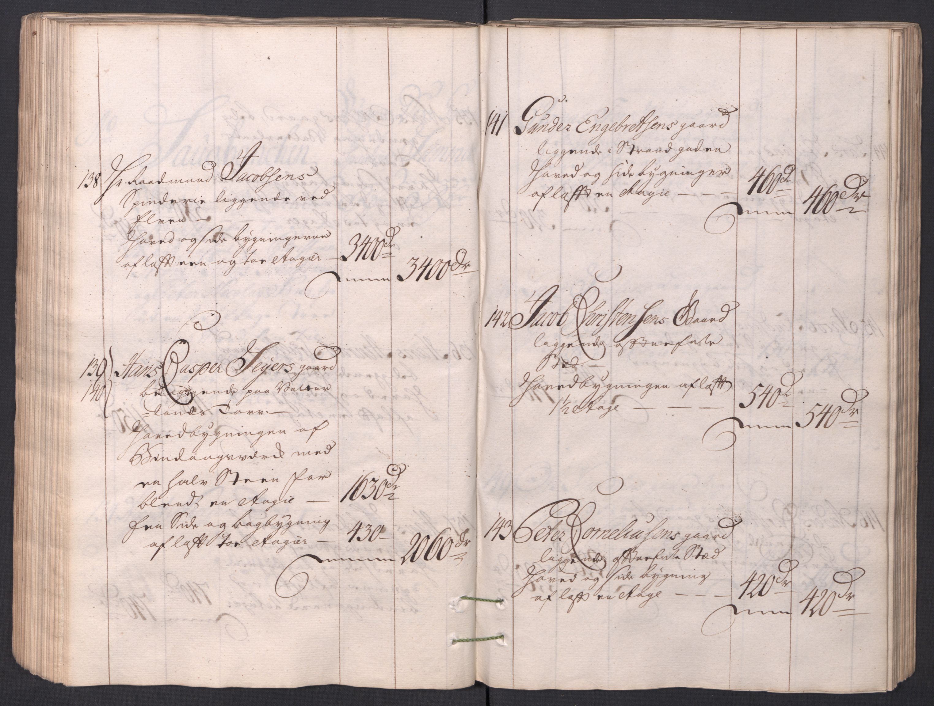 Kristiania stiftamt, AV/SAO-A-10386/I/Ia/L0001/0002: Branntakster / Christiania, 1766-1767