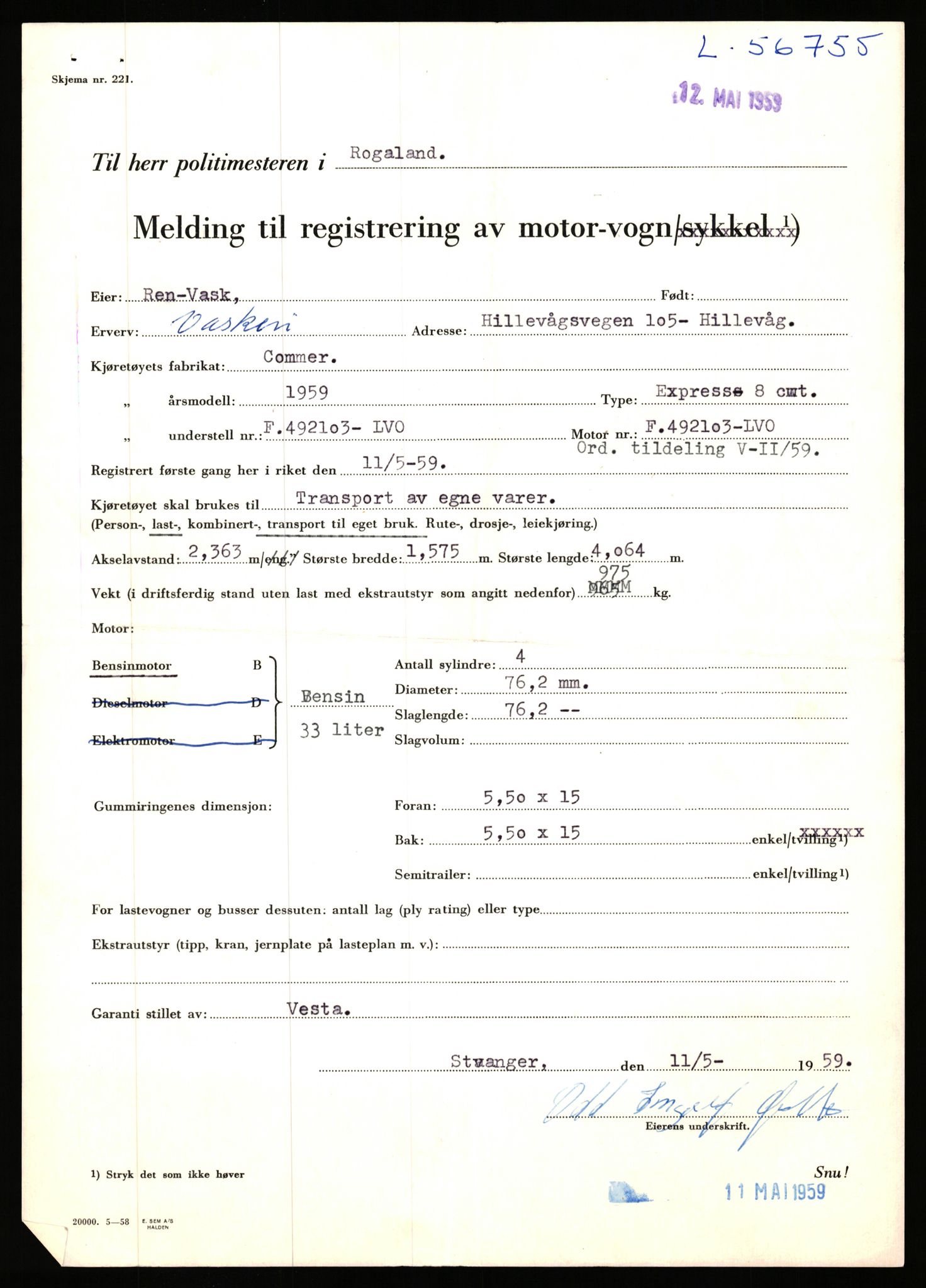 Stavanger trafikkstasjon, AV/SAST-A-101942/0/F/L0056: L-56500 - L-57199, 1930-1971, s. 820