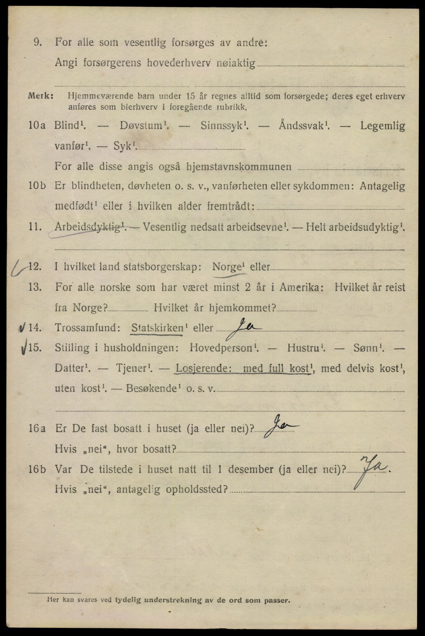 SAO, Folketelling 1920 for 0301 Kristiania kjøpstad, 1920, s. 516396