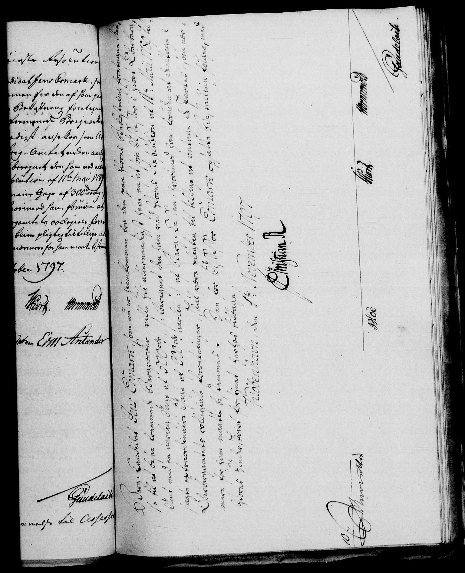 Rentekammeret, Renteskriverkontorene, AV/RA-EA-3115/M/Mf/Mfb/L0003: Relasjons- og resolusjonsprotokoll med register (merket RK 54.9), 1796-1798