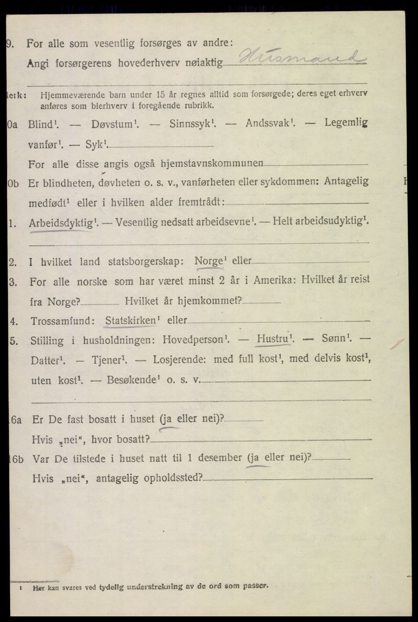 SAH, Folketelling 1920 for 0520 Ringebu herred, 1920, s. 1906