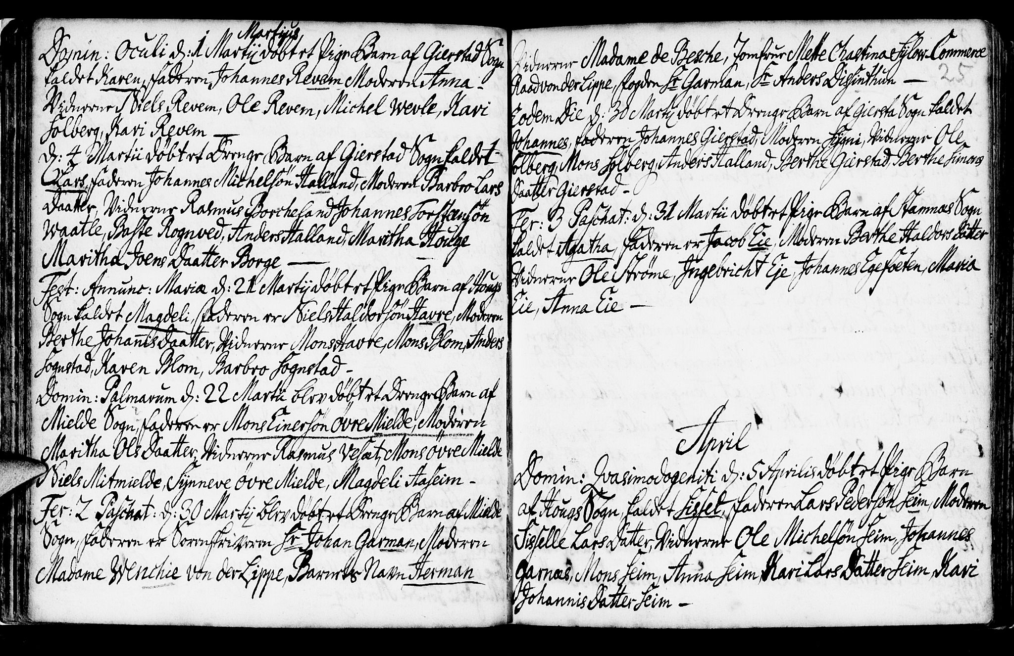Haus sokneprestembete, SAB/A-75601/H/Haa: Ministerialbok nr. A 6, 1748-1758, s. 25