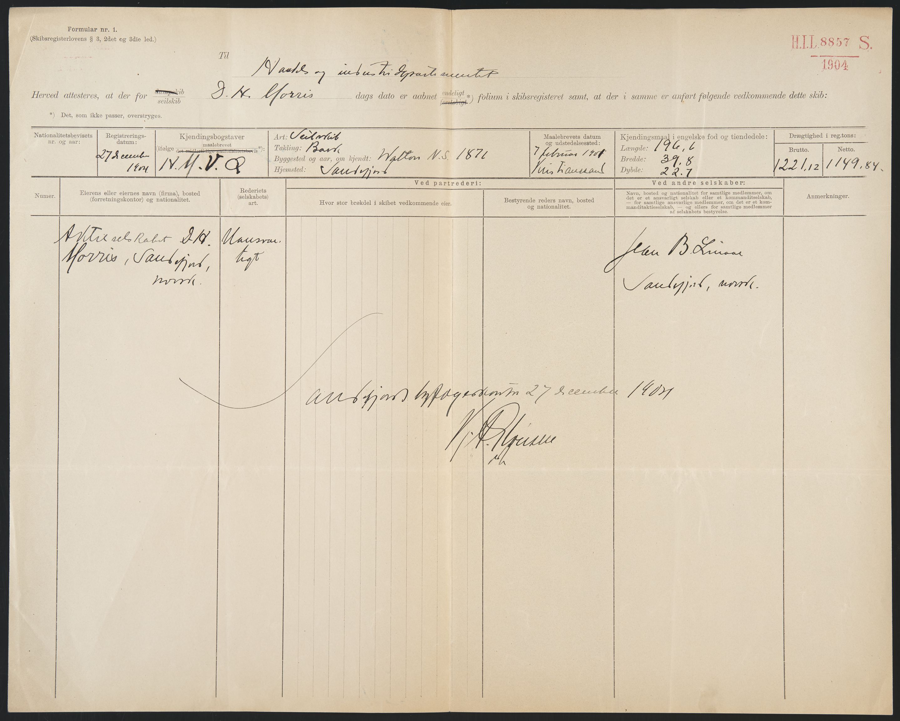 Sjøfartsdirektoratet med forløpere, skipsmapper slettede skip, AV/RA-S-4998/F/Fa/L0239: --, 1851-1931, s. 467