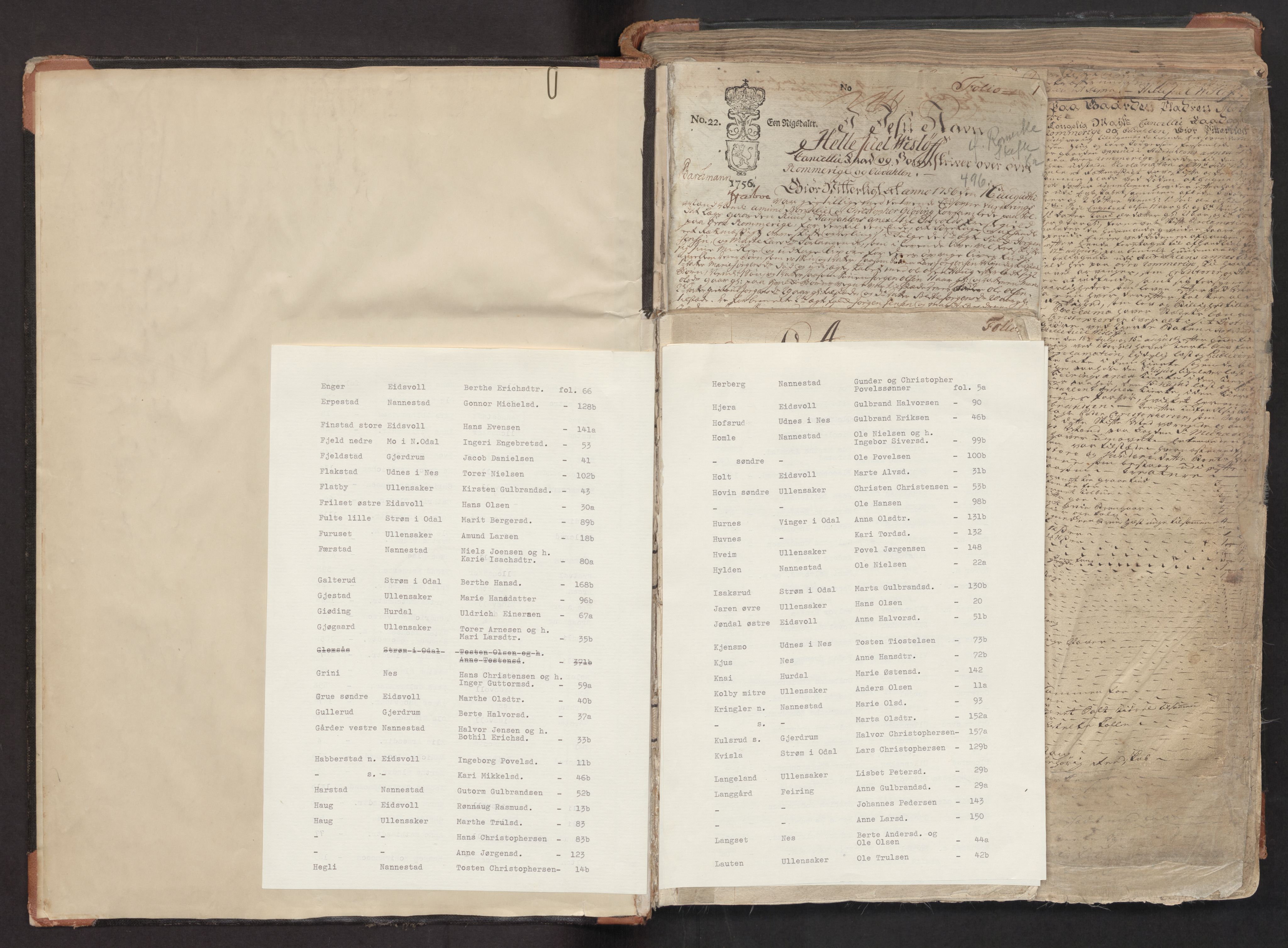 Øvre Romerike sorenskriveri, AV/SAO-A-10649/H/Hb/L0008a: Skifteprotokoll nr. 8a, 1756-1758