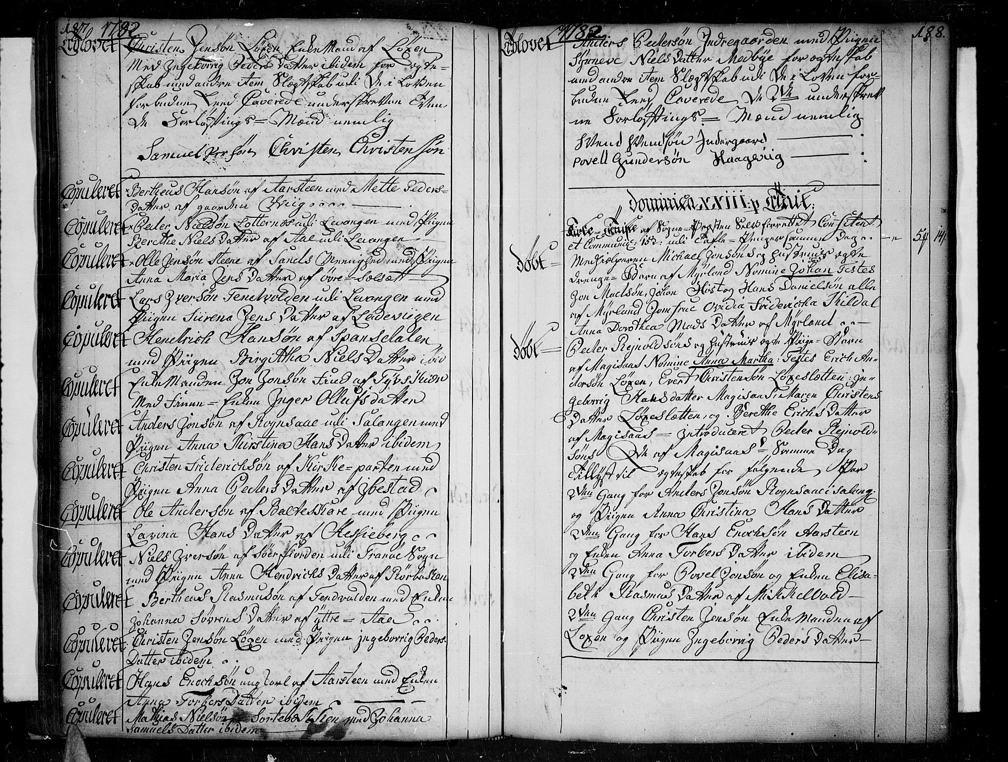 Ibestad sokneprestembete, AV/SATØ-S-0077/H/Ha/Haa/L0003kirke: Ministerialbok nr. 3, 1776-1801, s. 187-188