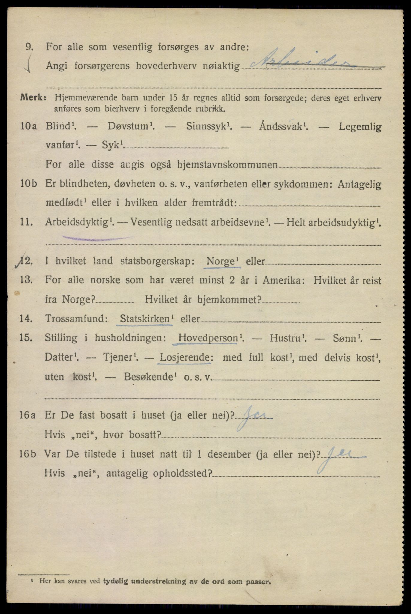 SAO, Folketelling 1920 for 0301 Kristiania kjøpstad, 1920, s. 519150