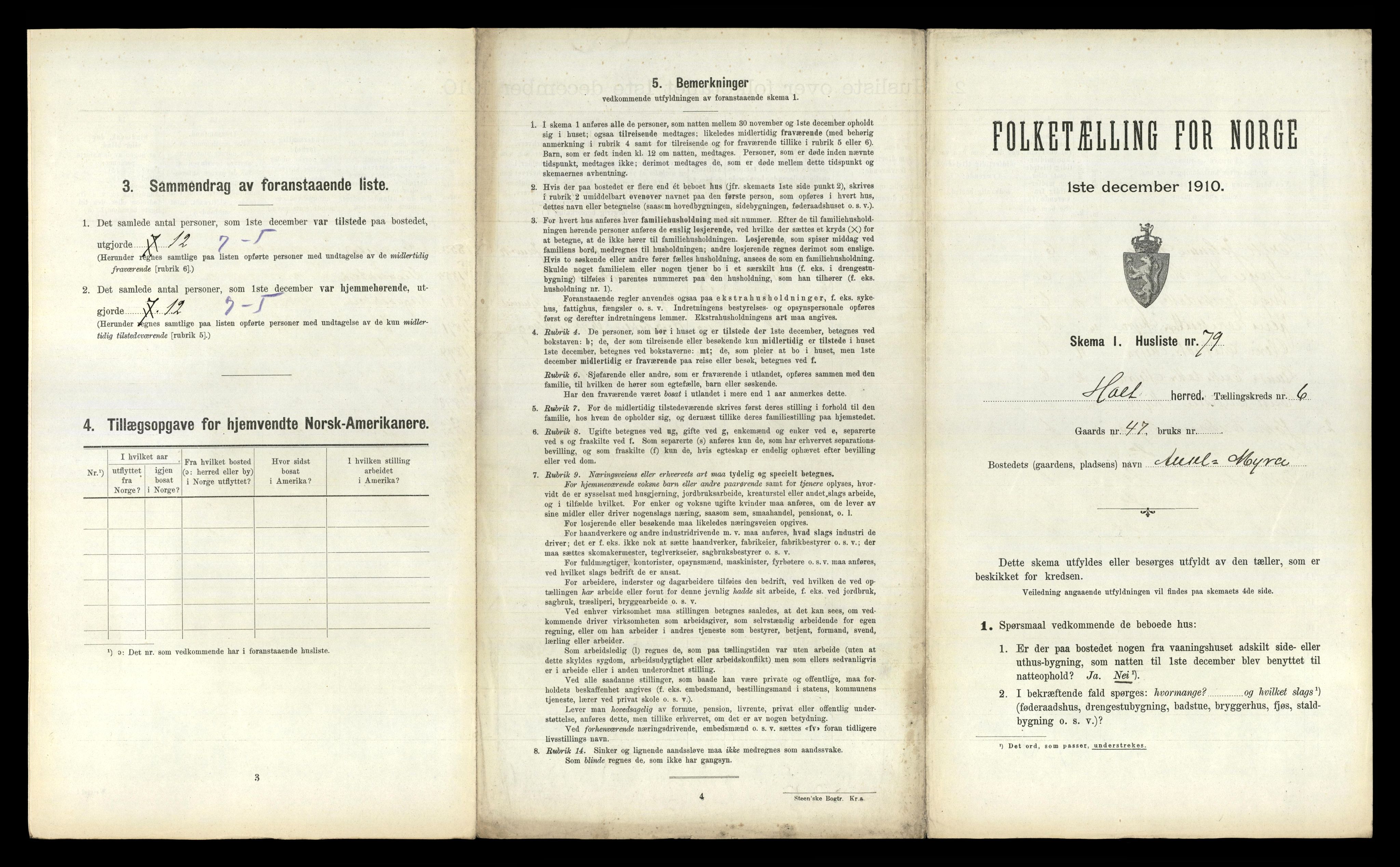 RA, Folketelling 1910 for 0914 Holt herred, 1910, s. 704